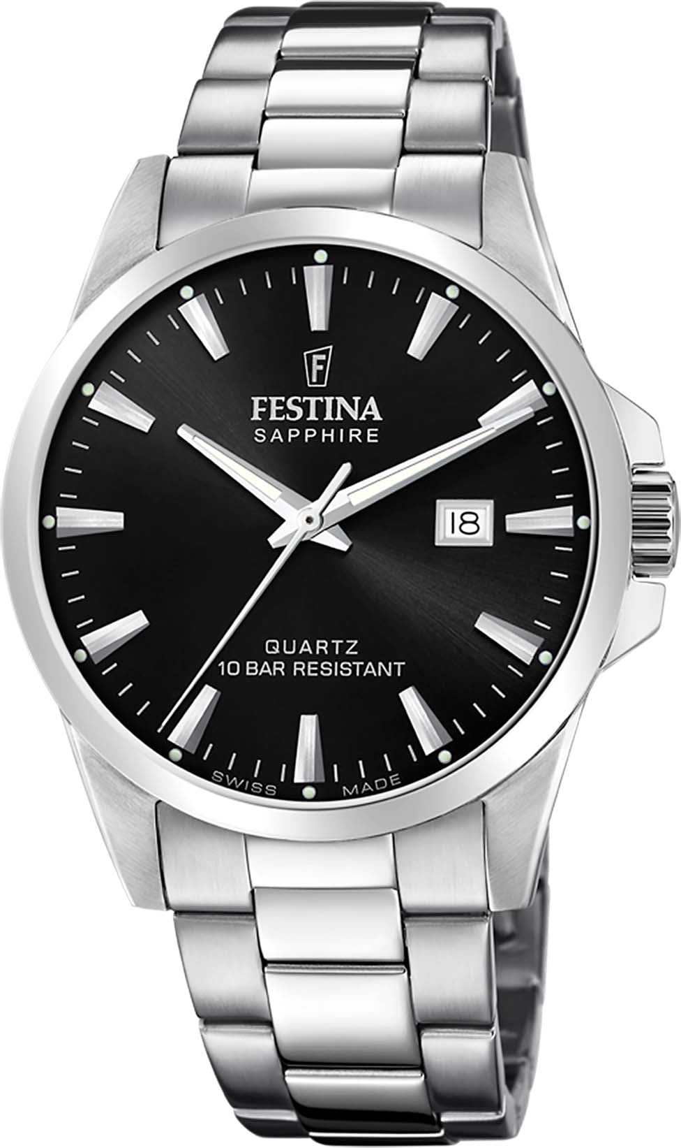 Festina Quarzuhr »Swiss Made, F20024/4«, Armbanduhr, Herrenuhr, Swiss Made