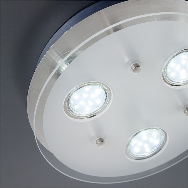 B.K.Licht LED Deckenleuchte »Dinora«, 3 flammig-flammig, LED Deckenlampe Strahler  inkl. 3W GU10 LED 250 Lumen warmweiß Glas auf Raten kaufen