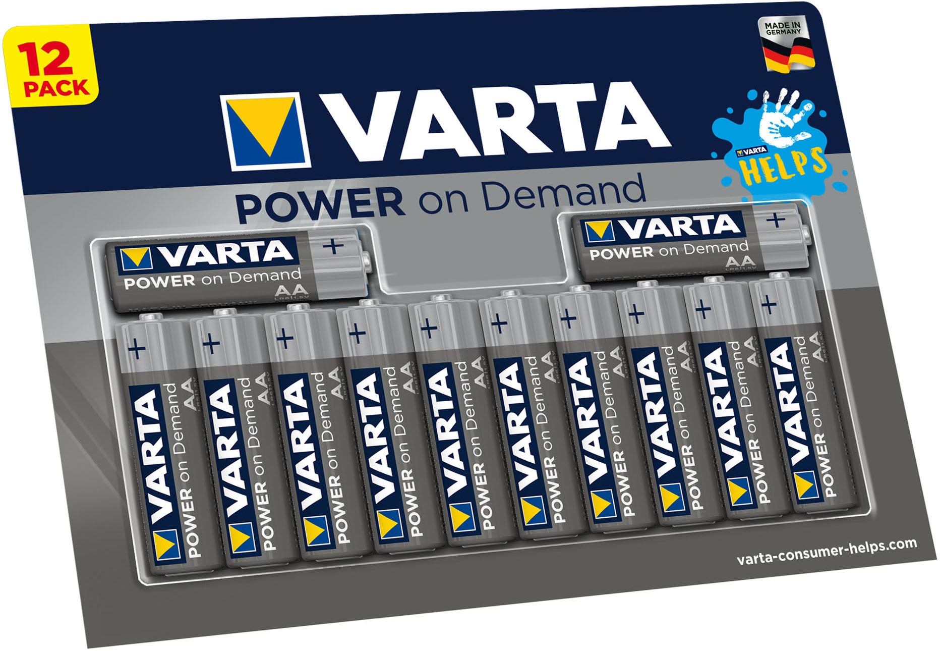 VARTA Batterie »Helps Power on Demand AA Mignon«, (12 St.) online