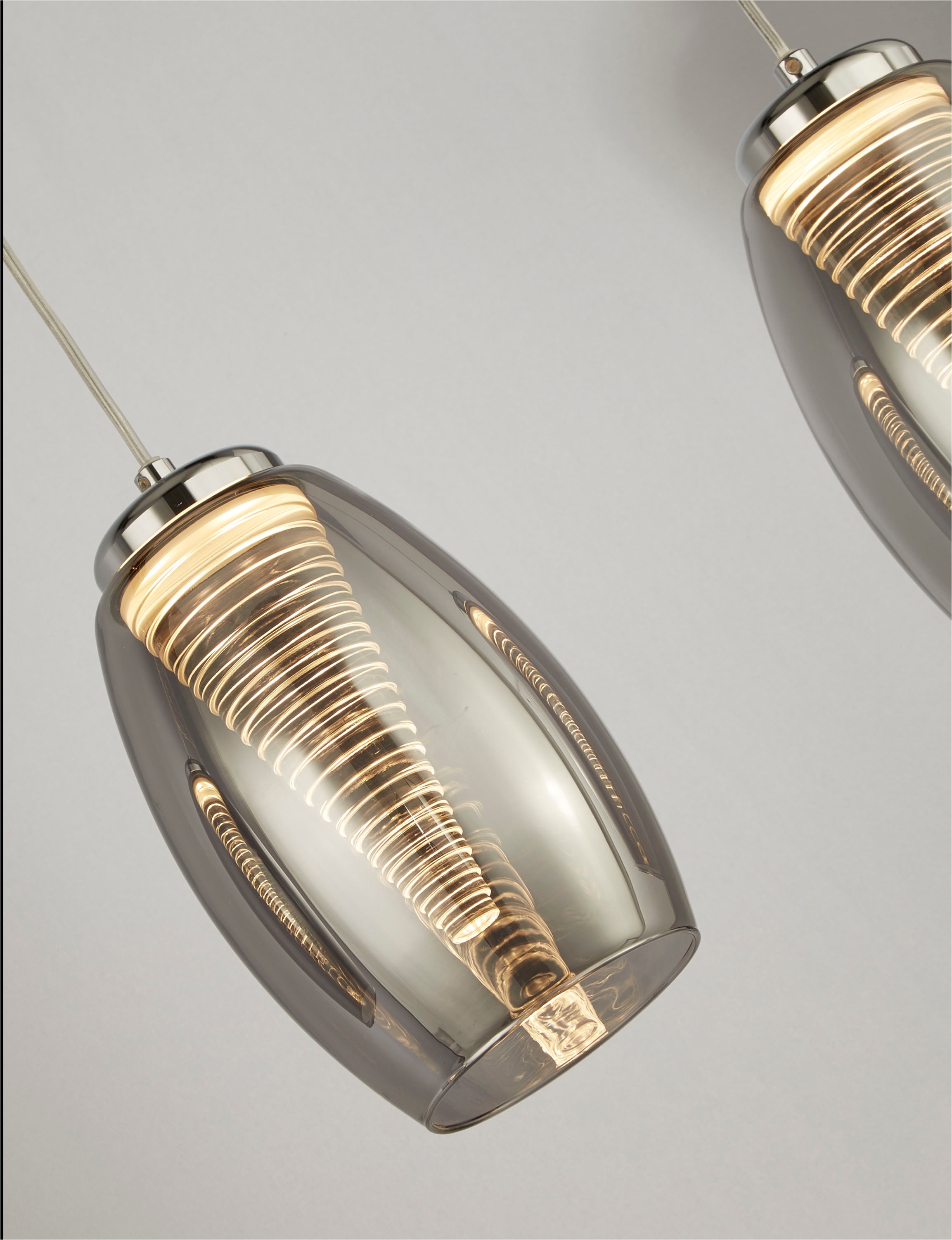 Searchlight LED-Hängeleuchte »Hängeleuchte Cyclone, 4-flammig« LED-Modul 1 Stk. Warmweiß Stalaktit-Optik