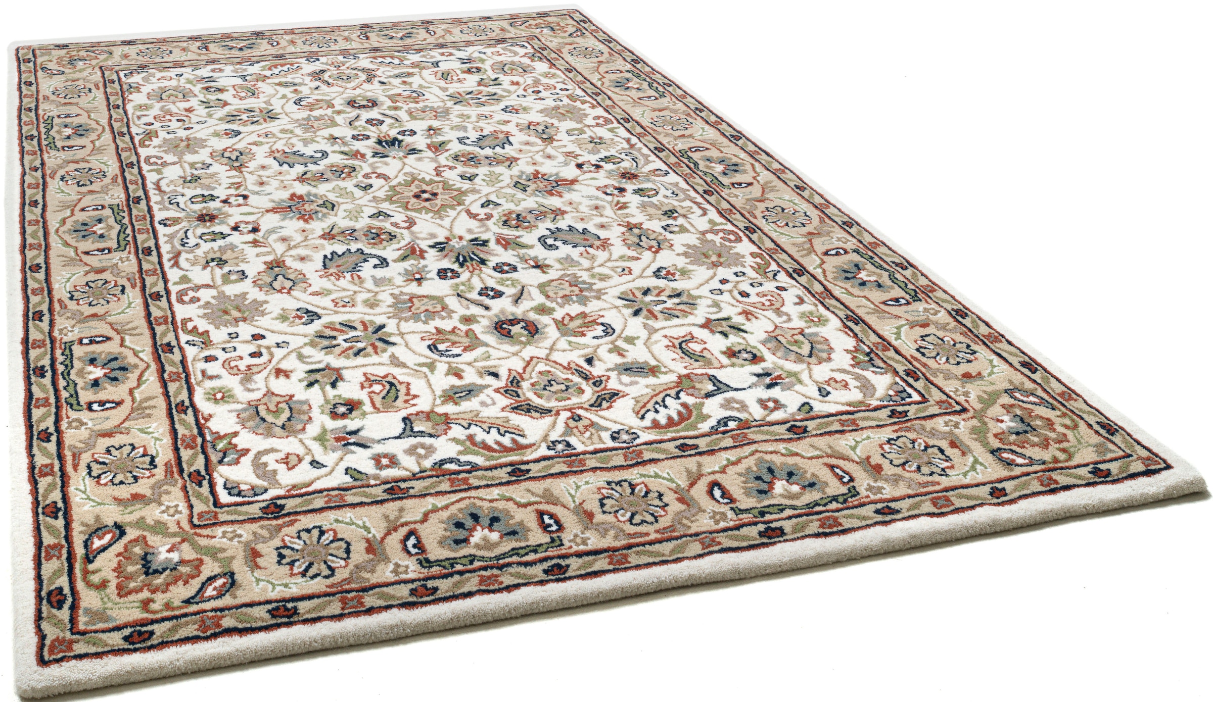 THEKO Wollteppich »Royal Orient Isfahan«, rechteckig, 14 mm Höhe, handgetuftet, Orient-Optik, reine Wolle