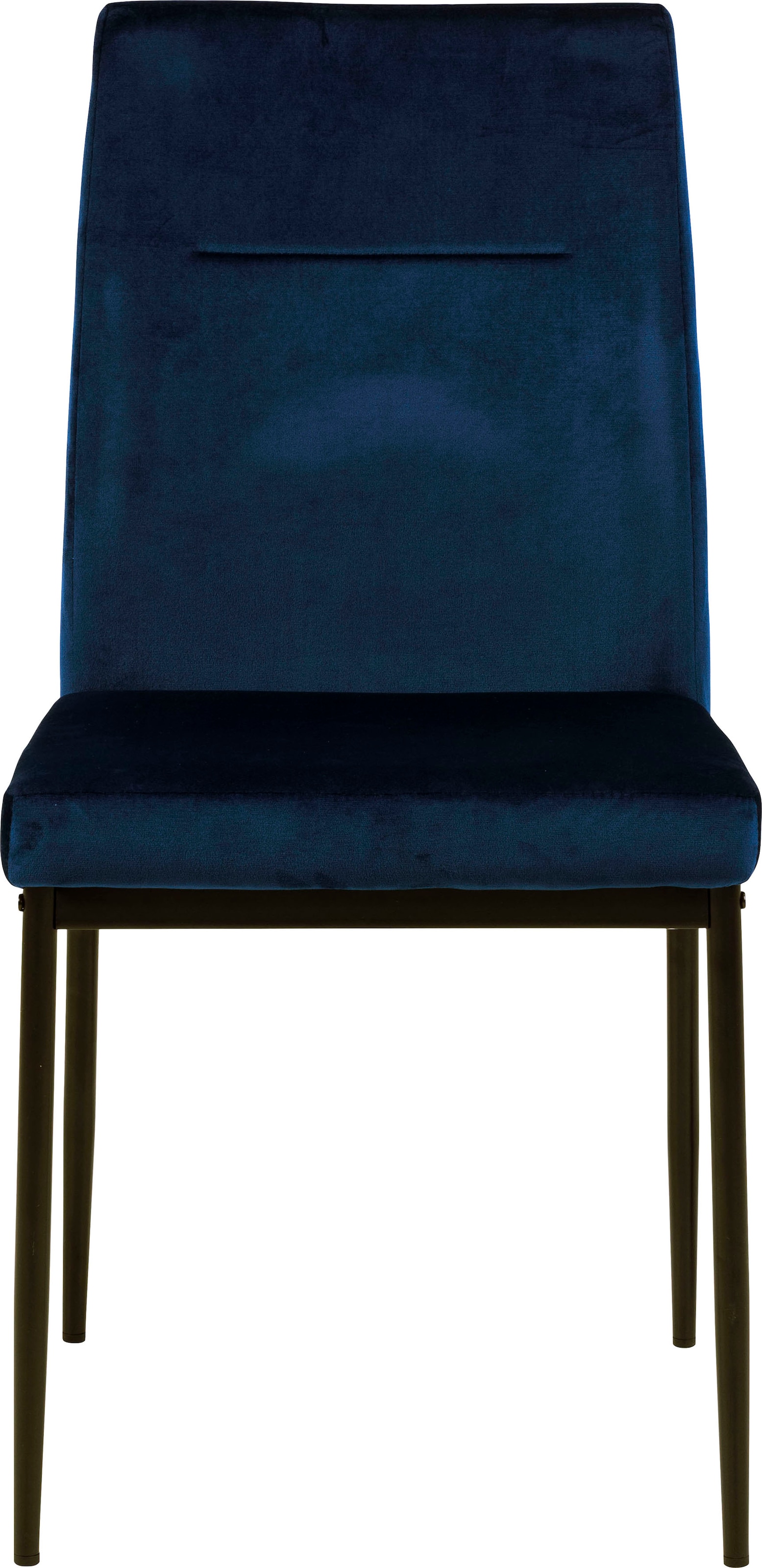 ACTONA GROUP Esszimmerstuhl »Doris«, (Set), 2 St., Polyester, mit lebendigem  Stoff, schlanke, schwarze Metallbeine online kaufen | Stühle