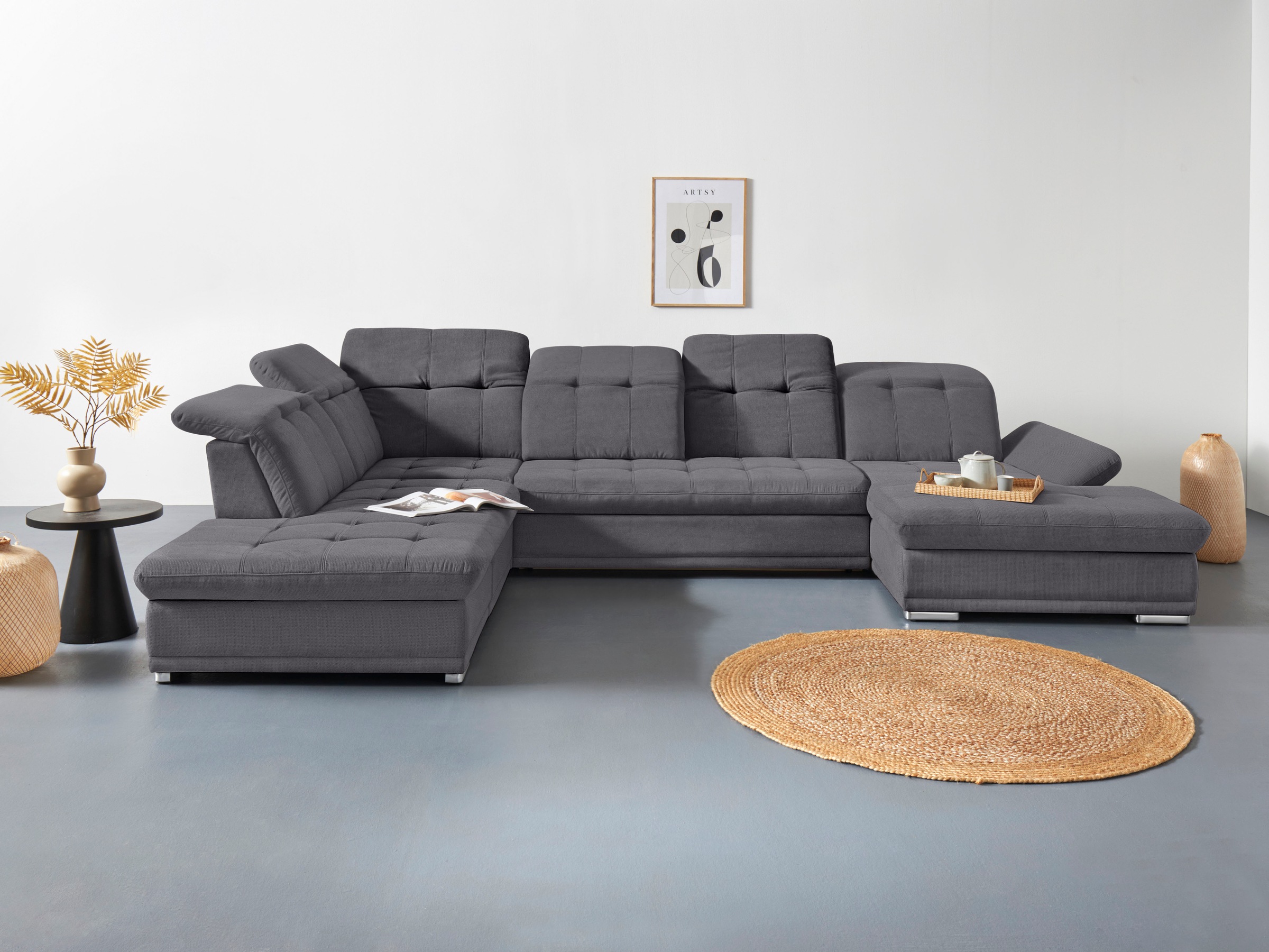 COTTA Wohnlandschaft »Holiday U-Form mit Sitztiefen-, Armteil- und Kopfteil günstig online kaufen