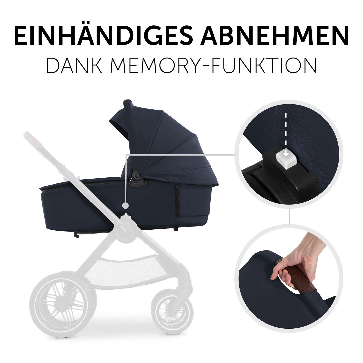 Hauck Kombi-Kinderwagen »Walk N Care Set«, 22 kg, belastbar bis 22 kg