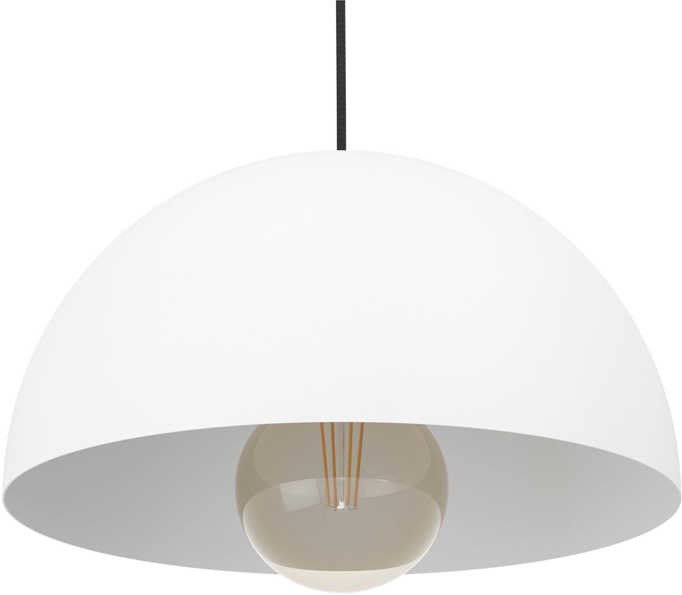EGLO Hängeleuchte »GAETANO Pendellampe - Stahl - E27 - 1X40W - IP20« E27 1 Stk. Hängelampe, Deckenlampe, Wohnzimmer, Esszimmer, H110 x Ø30 cm