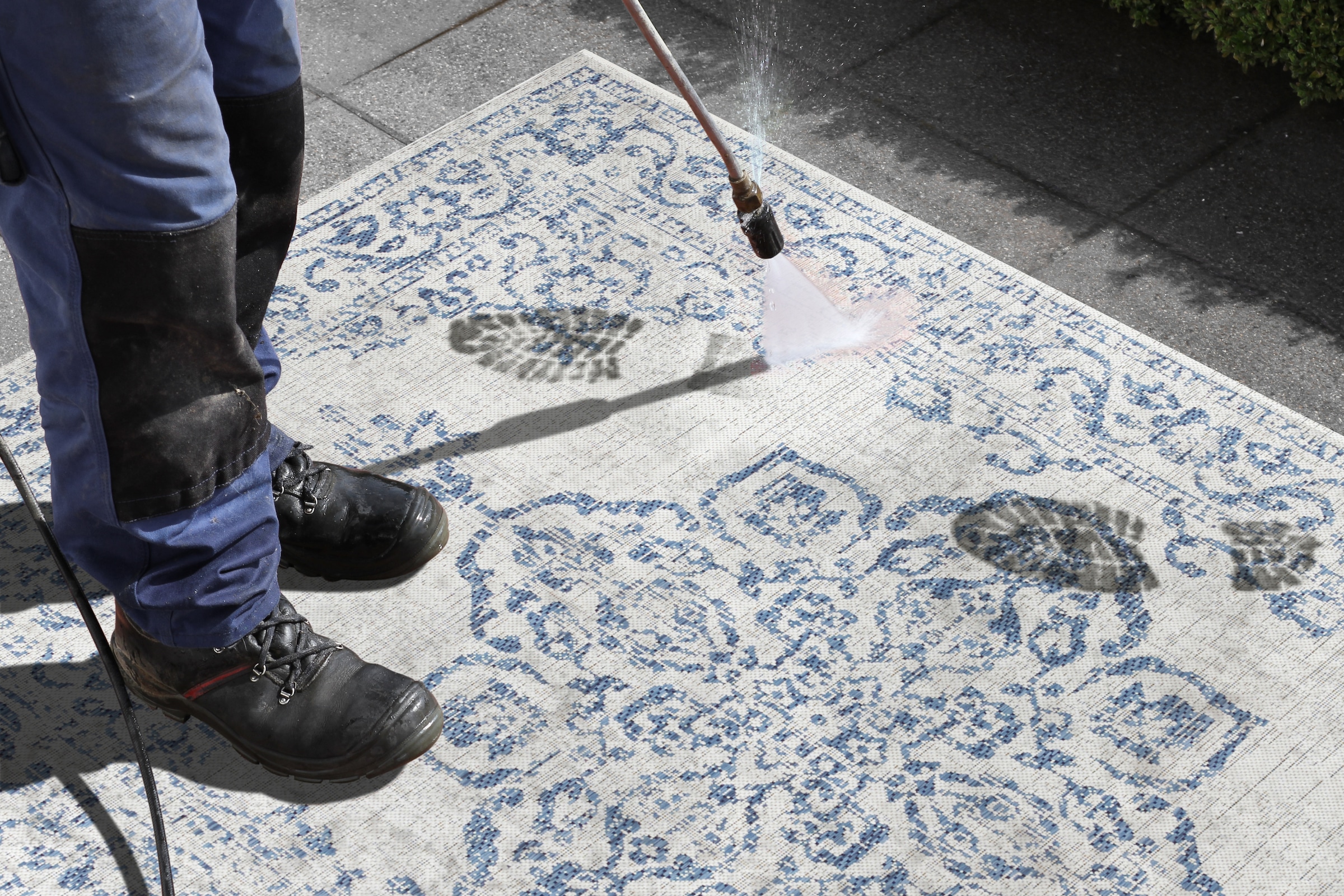 HANSE Home Teppich »Tilos«, rechteckig, 8 mm Höhe, In- & Outdoor, Kurzflor, Orientalisch, Vintage, Wohnzimmer, Garten