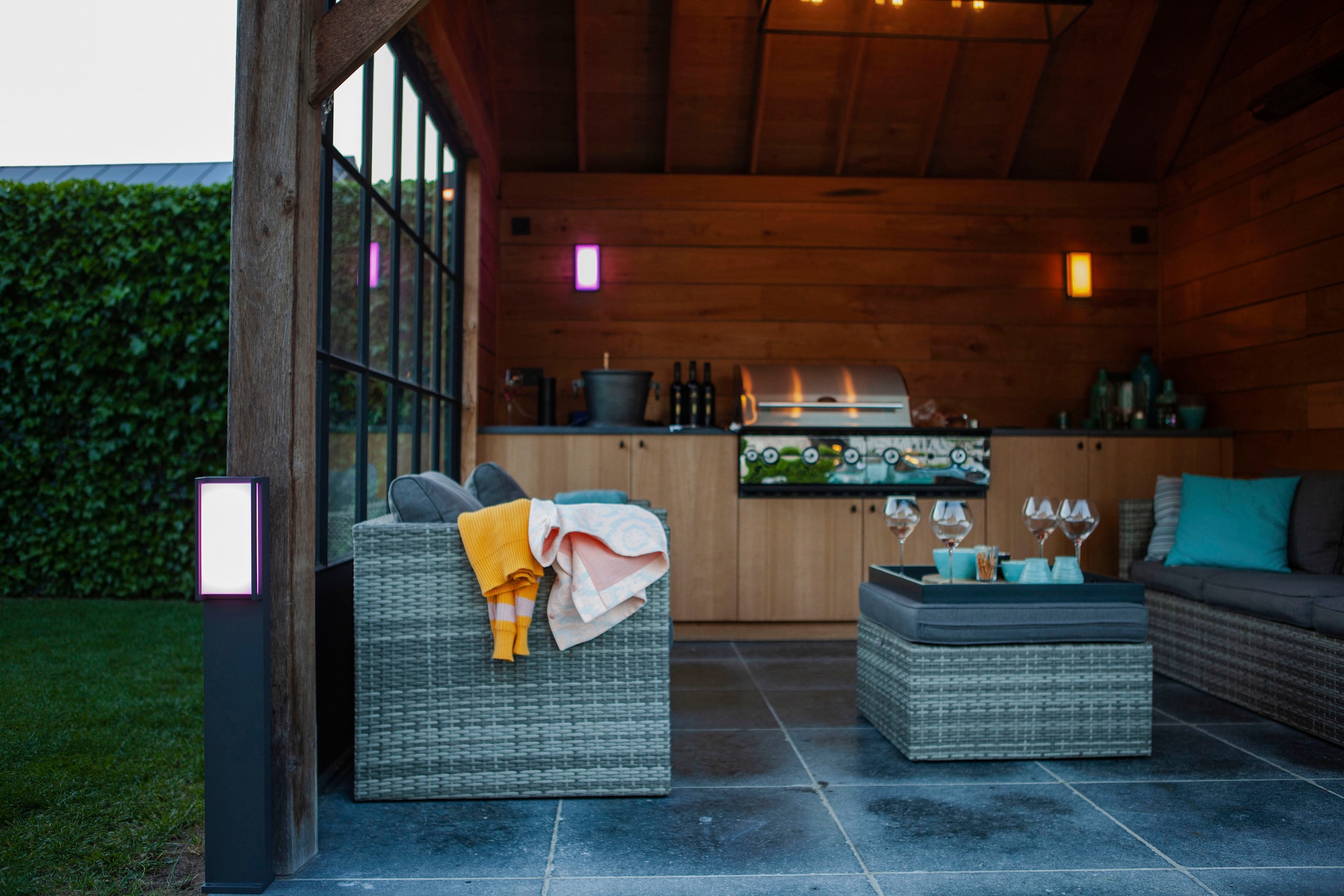 LUTEC Smarte LED-Leuchte »QUBO«, Leuchtmittel LED-Modul | LED fest integriert, Smart-Home