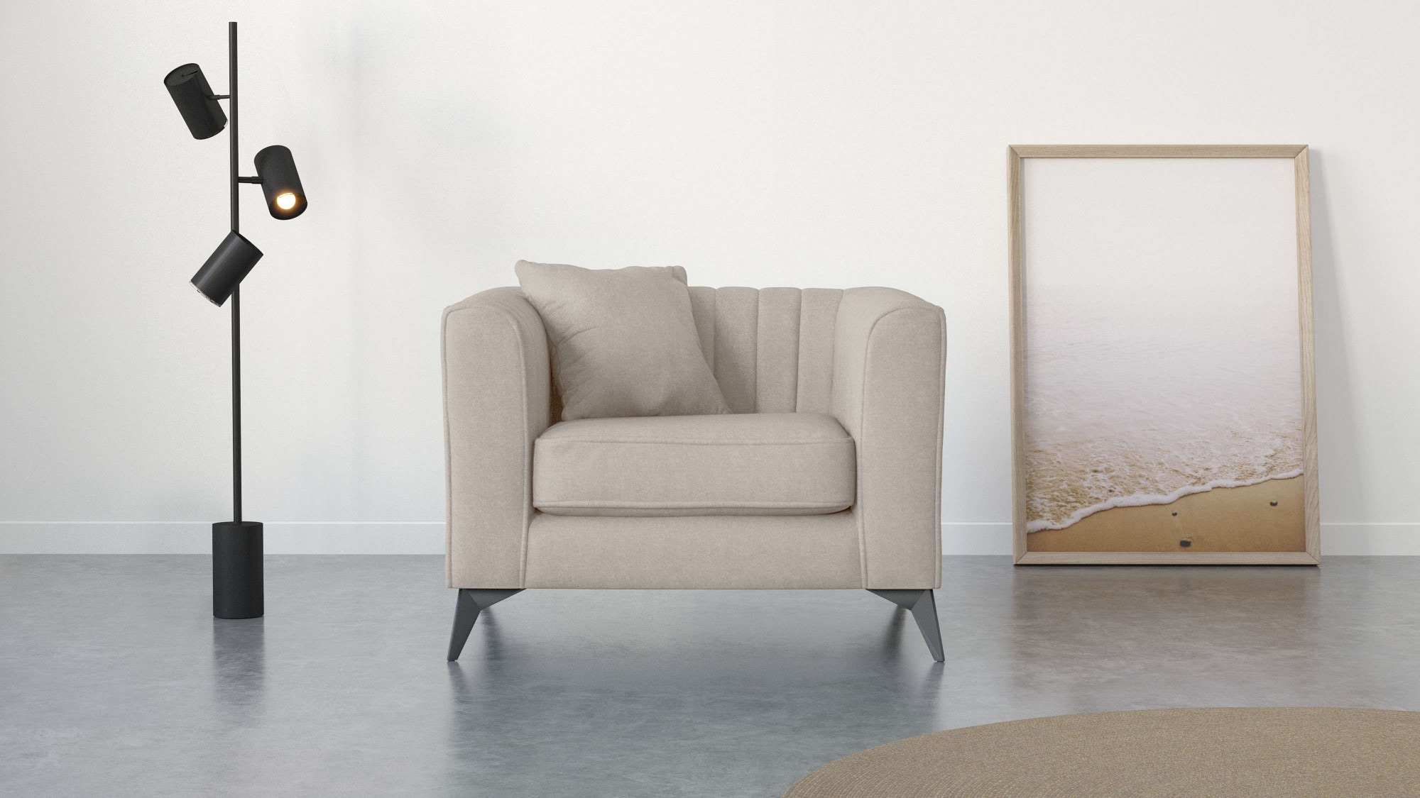 Places of Style Sessel »MATTHEW Loungesessel, Maße B/T/H: 99/86/74 cm«, inc günstig online kaufen