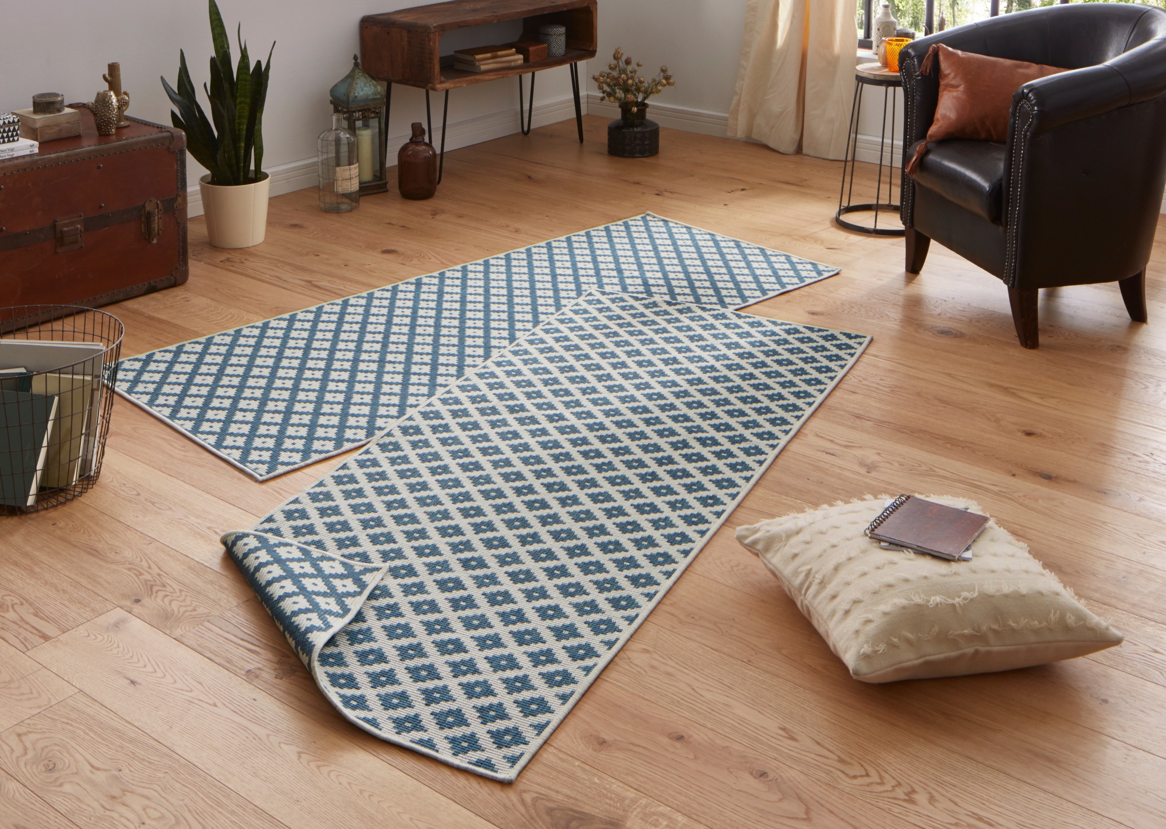NORTHRUGS Teppich »Nizza Wendeteppich«, rechteckig, 5 mm Höhe, In-& Outdoor günstig online kaufen