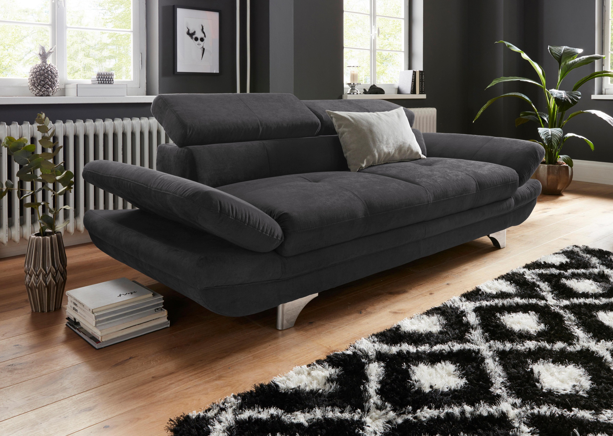 COTTA 3-Sitzer »Enterprise«, Big-Sofa, mit Armteilverstellung & Kopfteilver günstig online kaufen