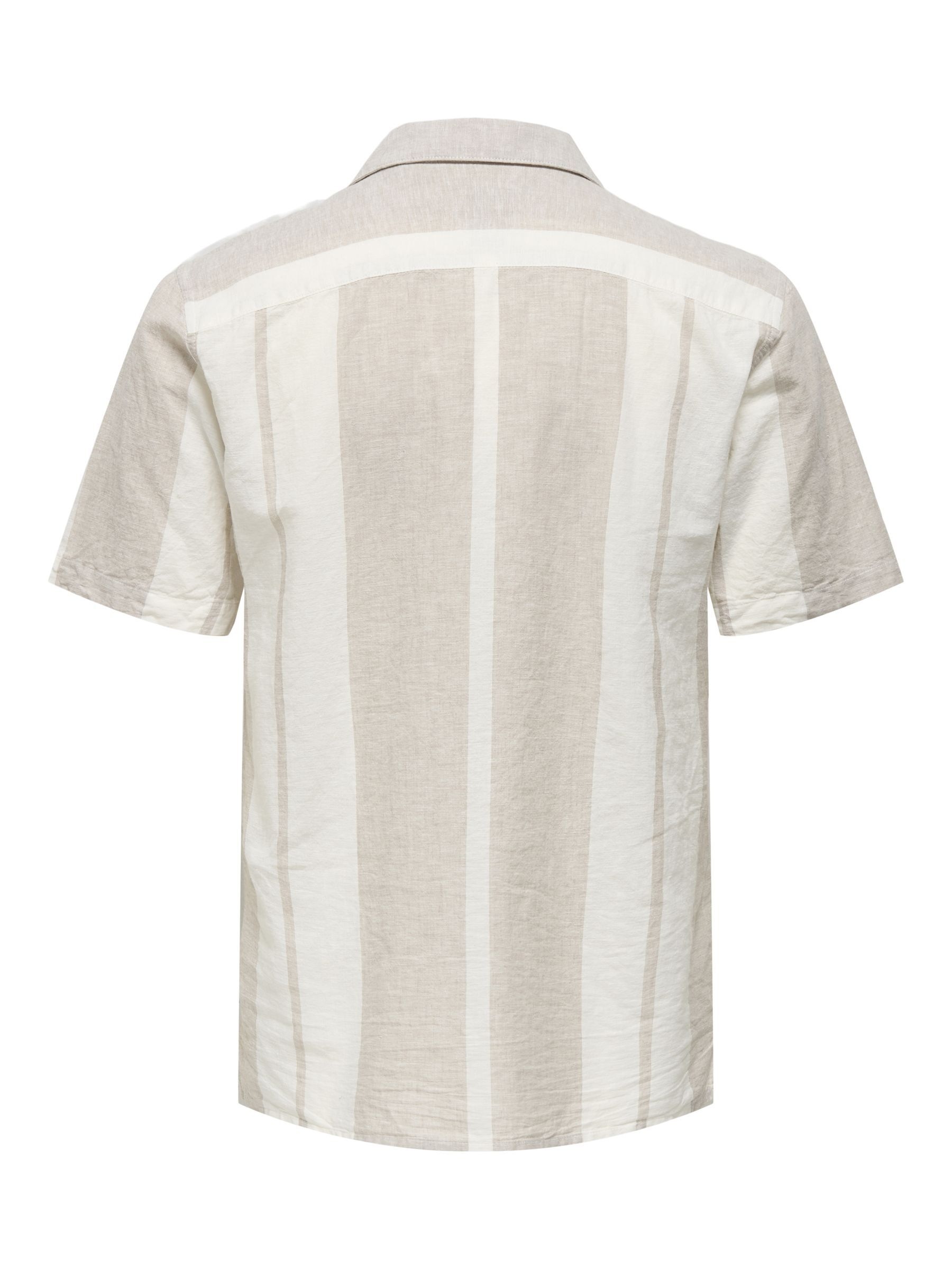 ONLY & SONS Kurzarmhemd »ONSCAIDEN SS STRIPE LINEN RESORT NOOS«