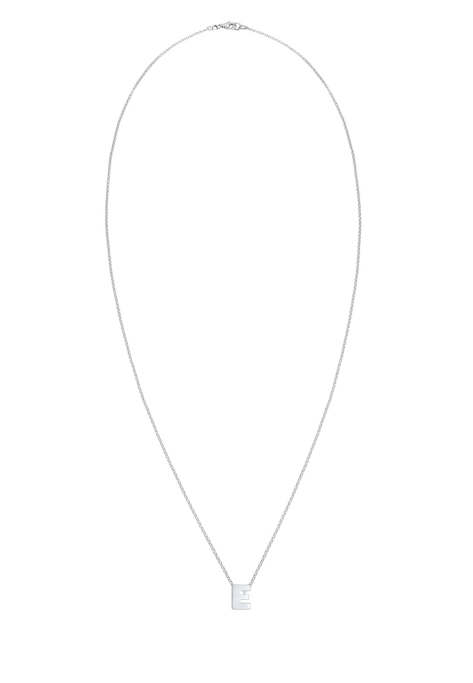 Elli Kette mit Anhänger »Buchstabe E Initialen Trend Minimal 925 Silber«