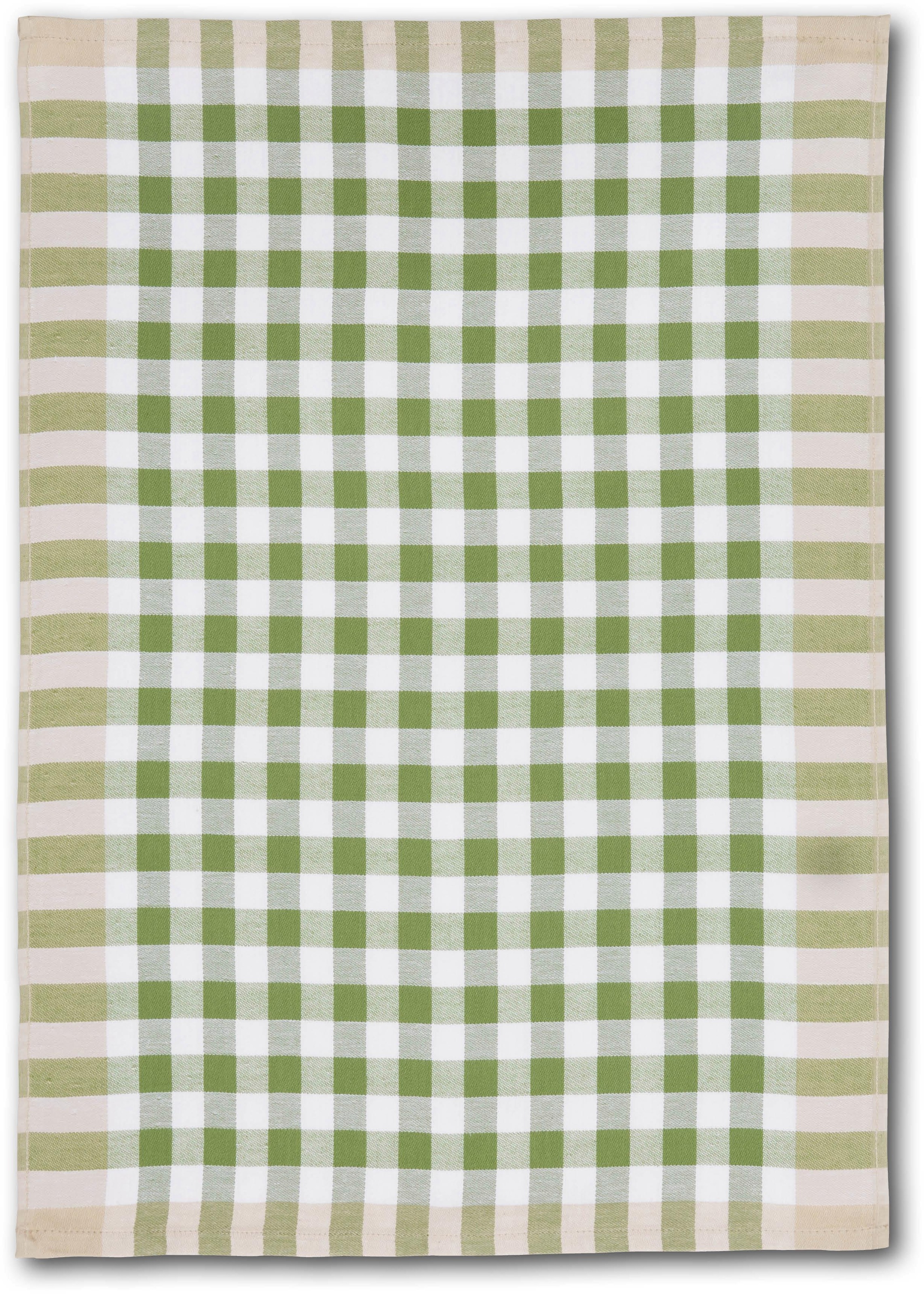 Dyckhoff Geschirrtuch »KARO, Maße je Tuch ca. 50x70 cm«, (Set, 6 tlg.), mit drei verschiedenen Motiven