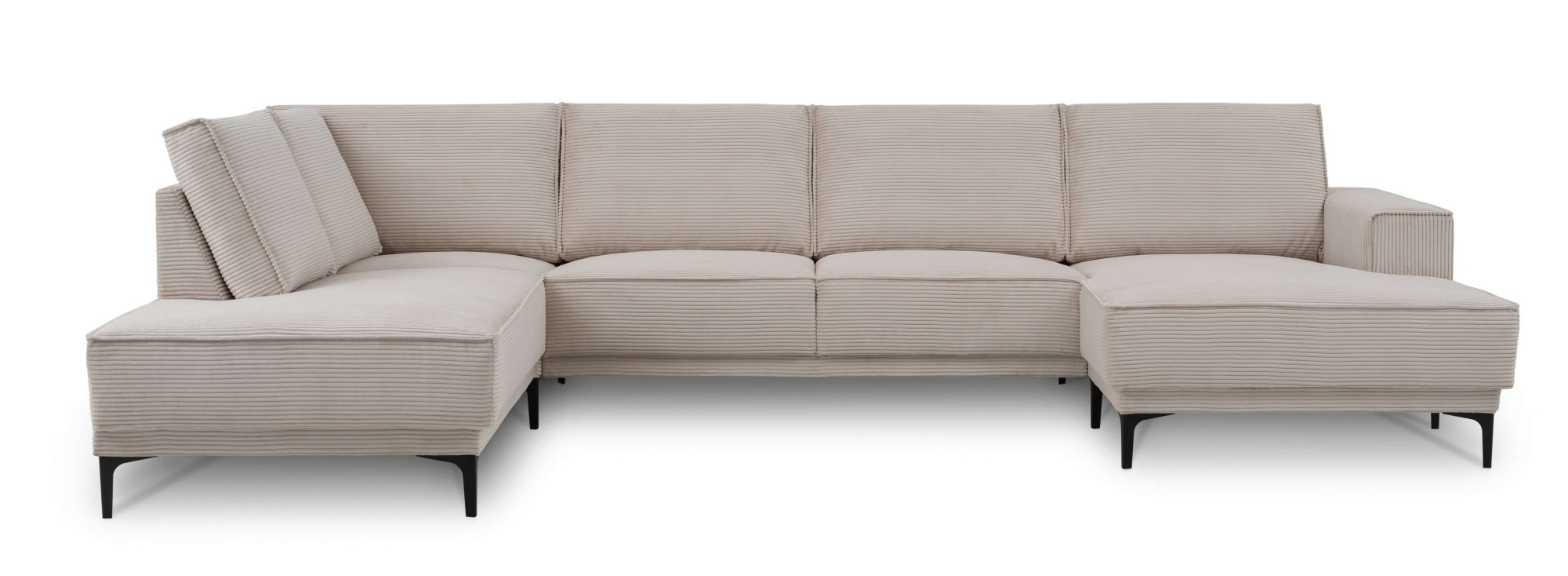 PLACES OF STYLE Wohnlandschaft »XXL Sofa Oland, Struktur, Flachgewebe, Luxu günstig online kaufen