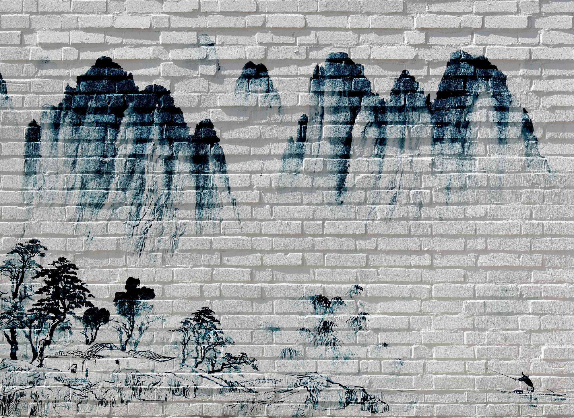 A.S. Création Vliestapete »Fototapete Asiatische Landschaft Ziegeloptik« ma günstig online kaufen