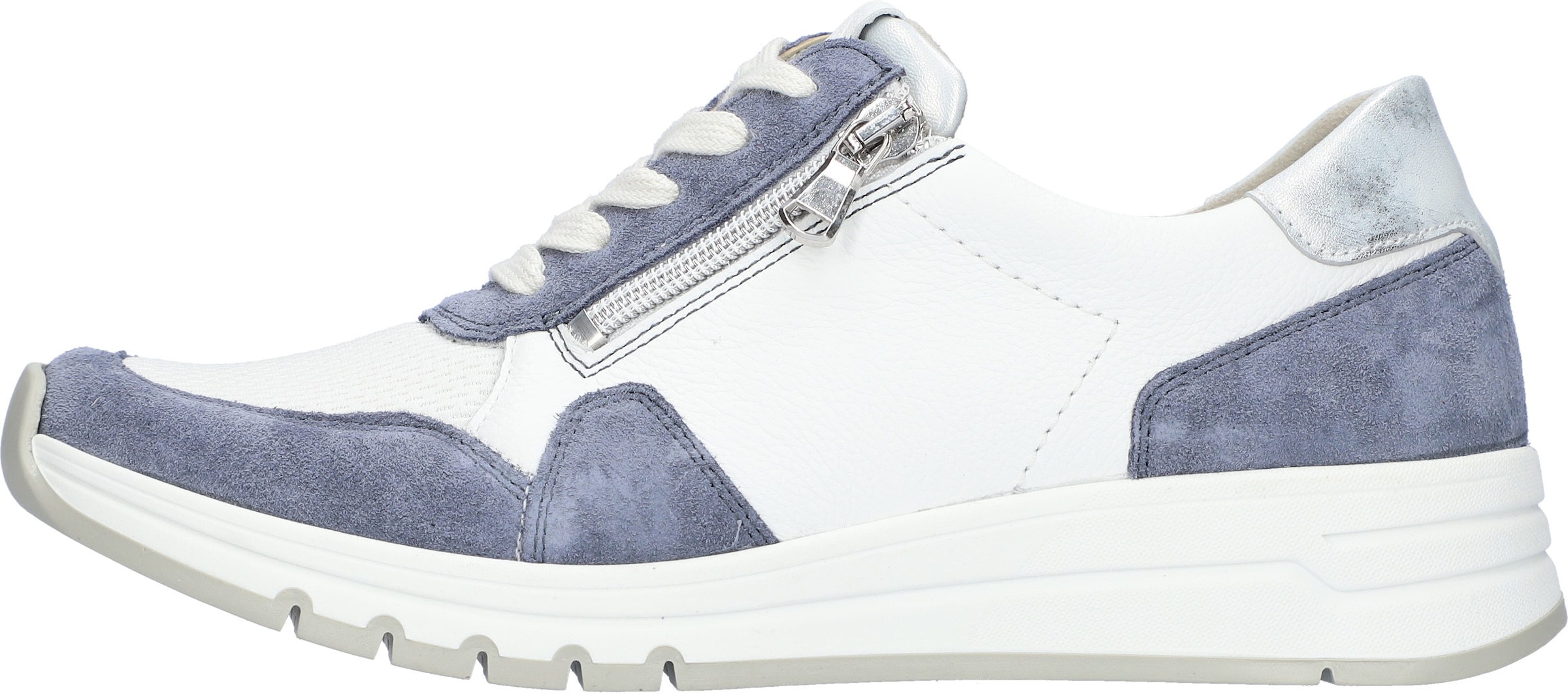 Waldläufer Keilsneaker  Schnürschuh, Halbschuh, Freizeitschuh mit zusätzlichem Reißverschluss