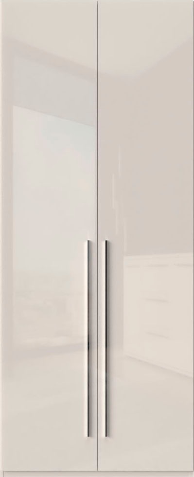 Places of Style Kleiderschrank »Piano, UV lackiert, hochglänzend in beige o günstig online kaufen