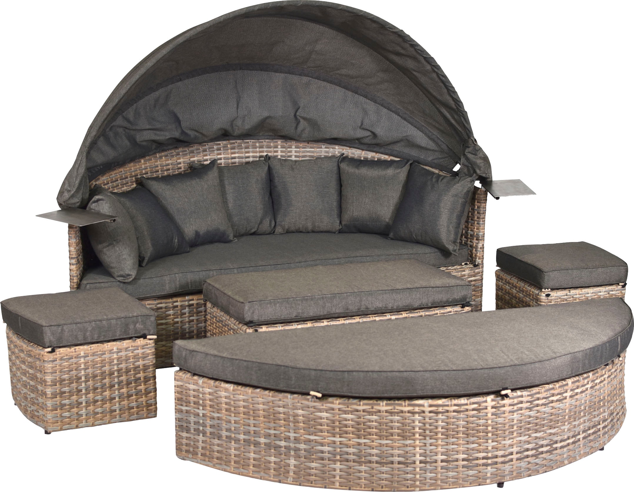 MERXX Gartenlounge-Set »Riva Premium«, (Set, 15 tlg.), Relaxinsel, inkl. Sitz-und Rückenkissen