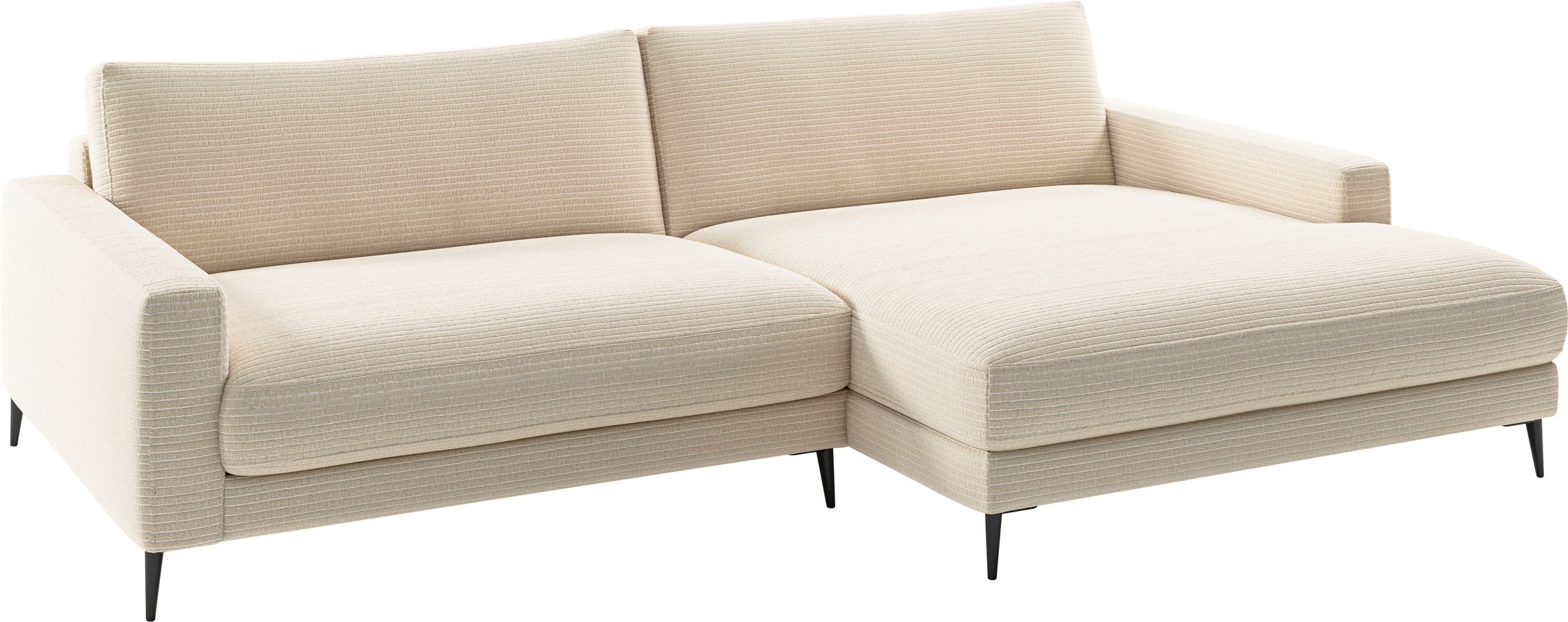 Home affaire Ecksofa »Downtown, B/T/H: 272/190/84 cm L-Form« weicher Sitzko günstig online kaufen