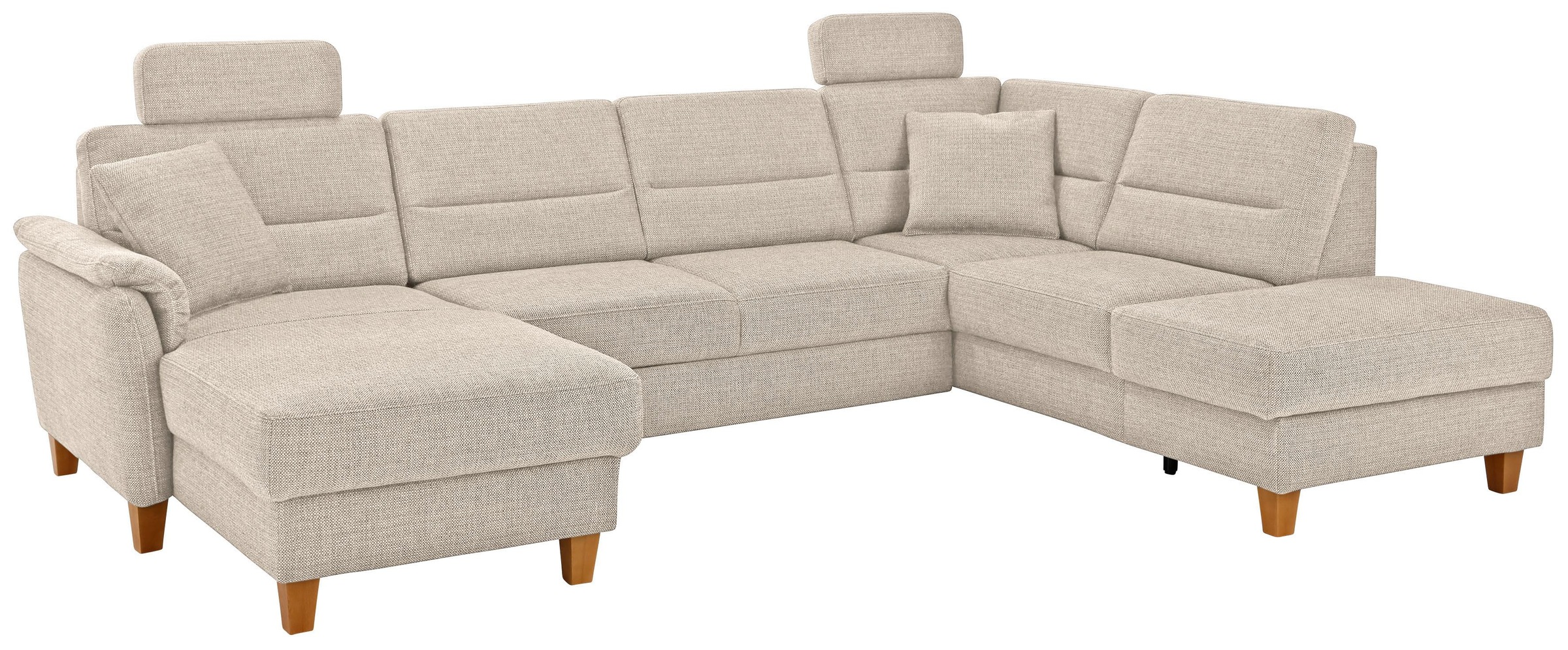 Home affaire Wohnlandschaft »Palmera U-Form, B: 308 cm« optional Bettfunkti günstig online kaufen