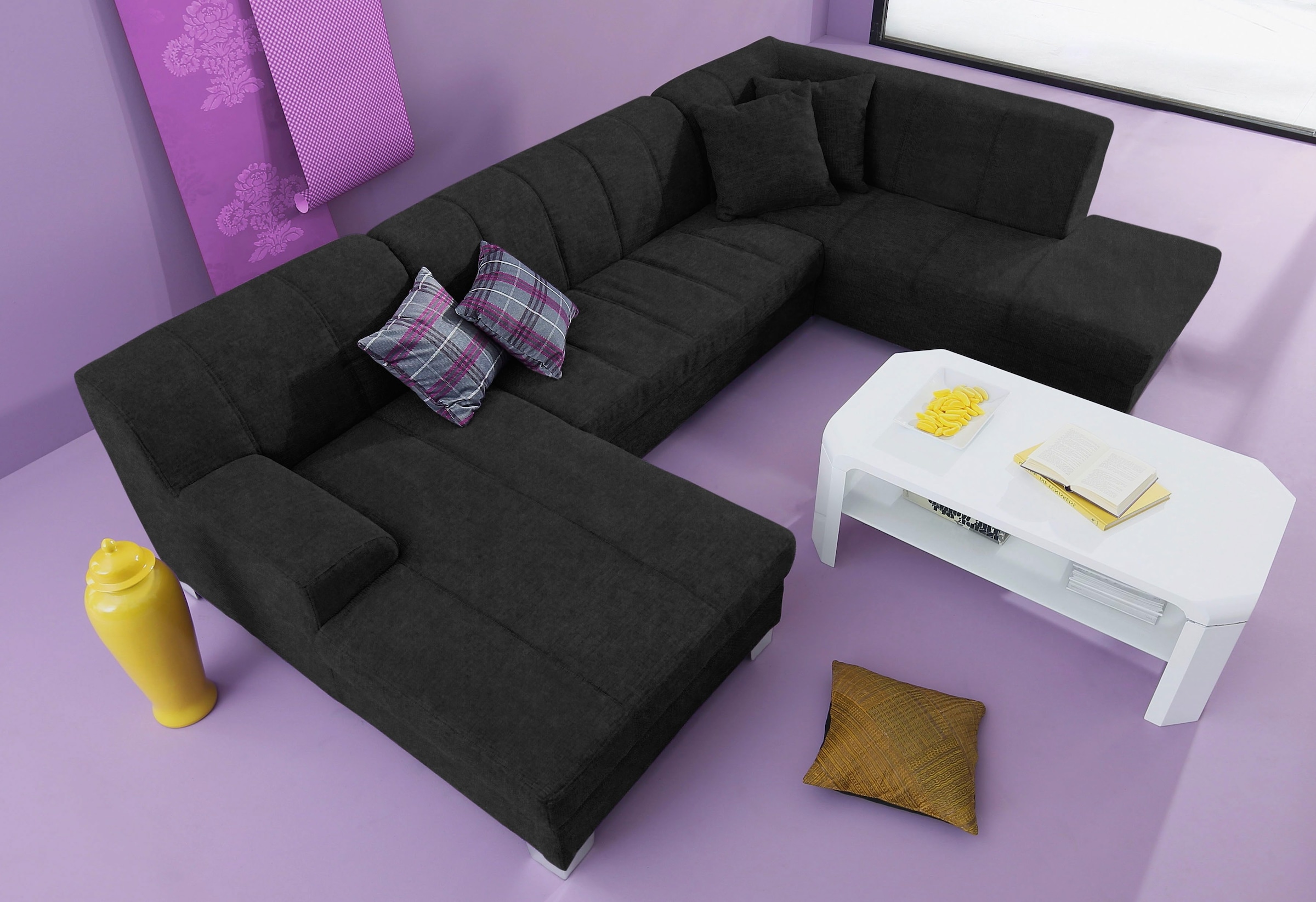 Home affaire Wohnlandschaft »Anzio, modern und gemütlich, niedrige Armlehne günstig online kaufen