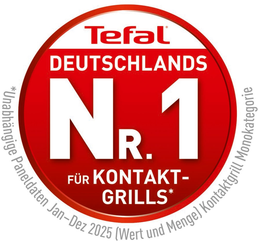 Tefal Kontaktgrill »GC750D OptiGrill Elite« 2000 W 12 Programme, intuitiver Sensor, Grillboost-Funktion, Rezeptbuch App