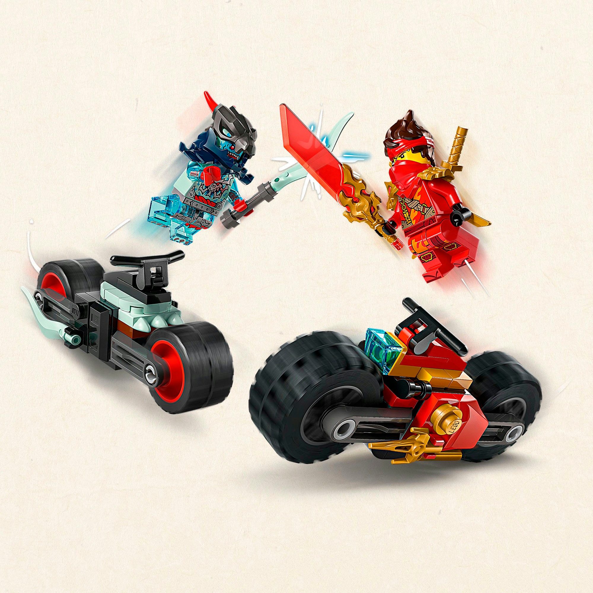 LEGO® Konstruktionsspielsteine »Kais Motorradrennen (71838), LEGO Ninjago«, (79 St.), Made in Europe