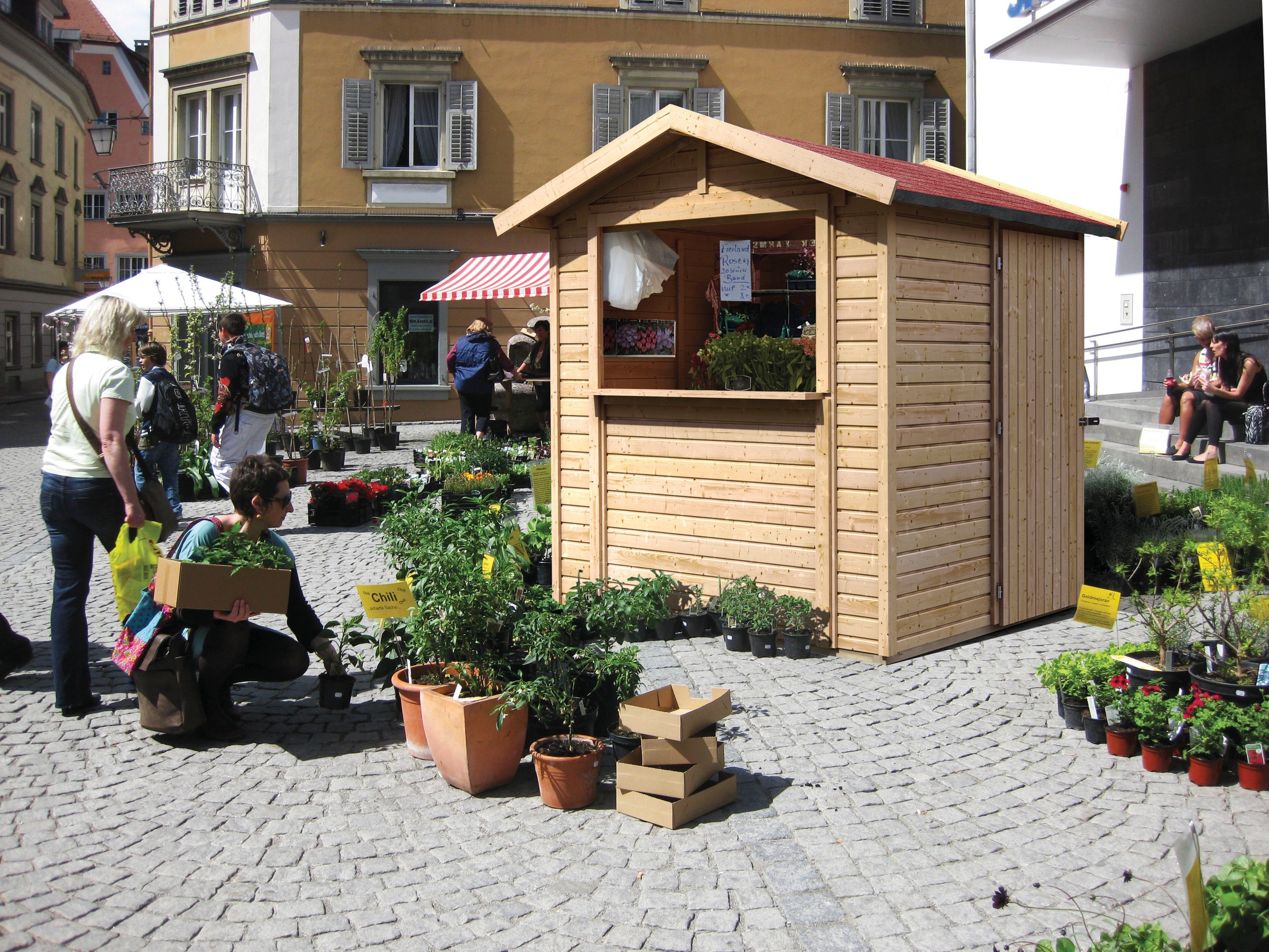 Karibu Gartenhaus »Verkaufshaus 1 naturbelassen« aus hochwertiger nordische günstig online kaufen