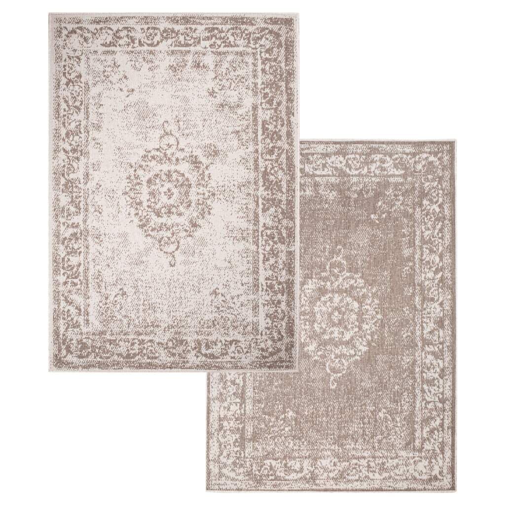 Carpet City Outdoorteppich »DUO RUG 5577«, rechteckig, 5 mm Höhe, Wendeteppich Wetterfest In- & Outdoor, Balkon, Terrasse, Wohnzimmer