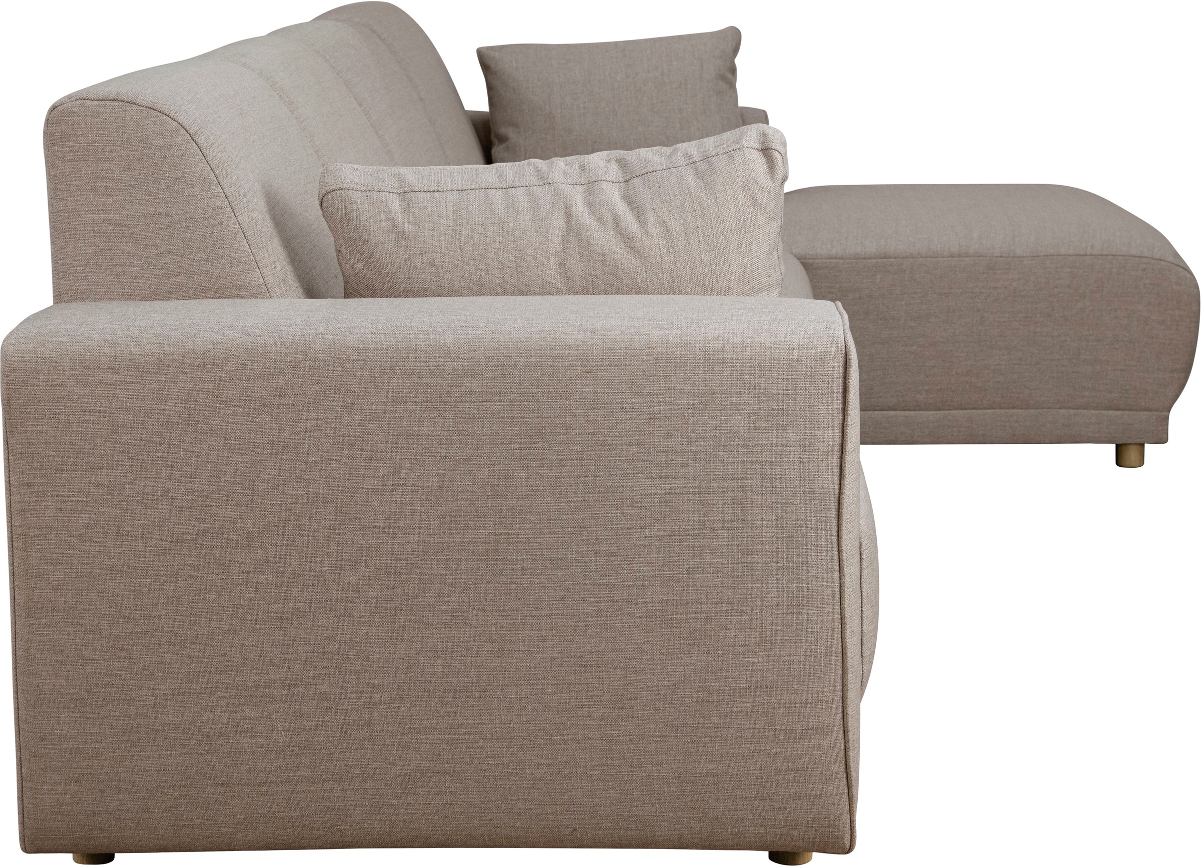 Home affaire Ecksofa »LEMPS wahlweise Recamiere links oder rechts L-Form« incl. Zierkissen, Stellmaße 297x162 cm