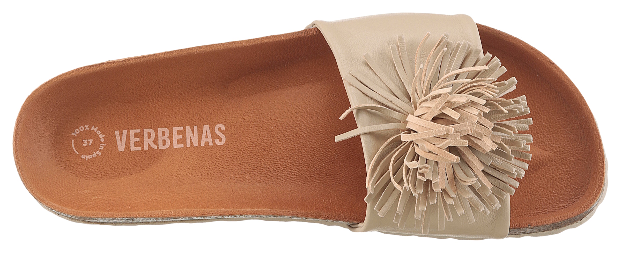 VERBENAS Pantolette »Reina Ecobrush«, Sommerschuh, Schlappen, Strandschuh für den Sommer