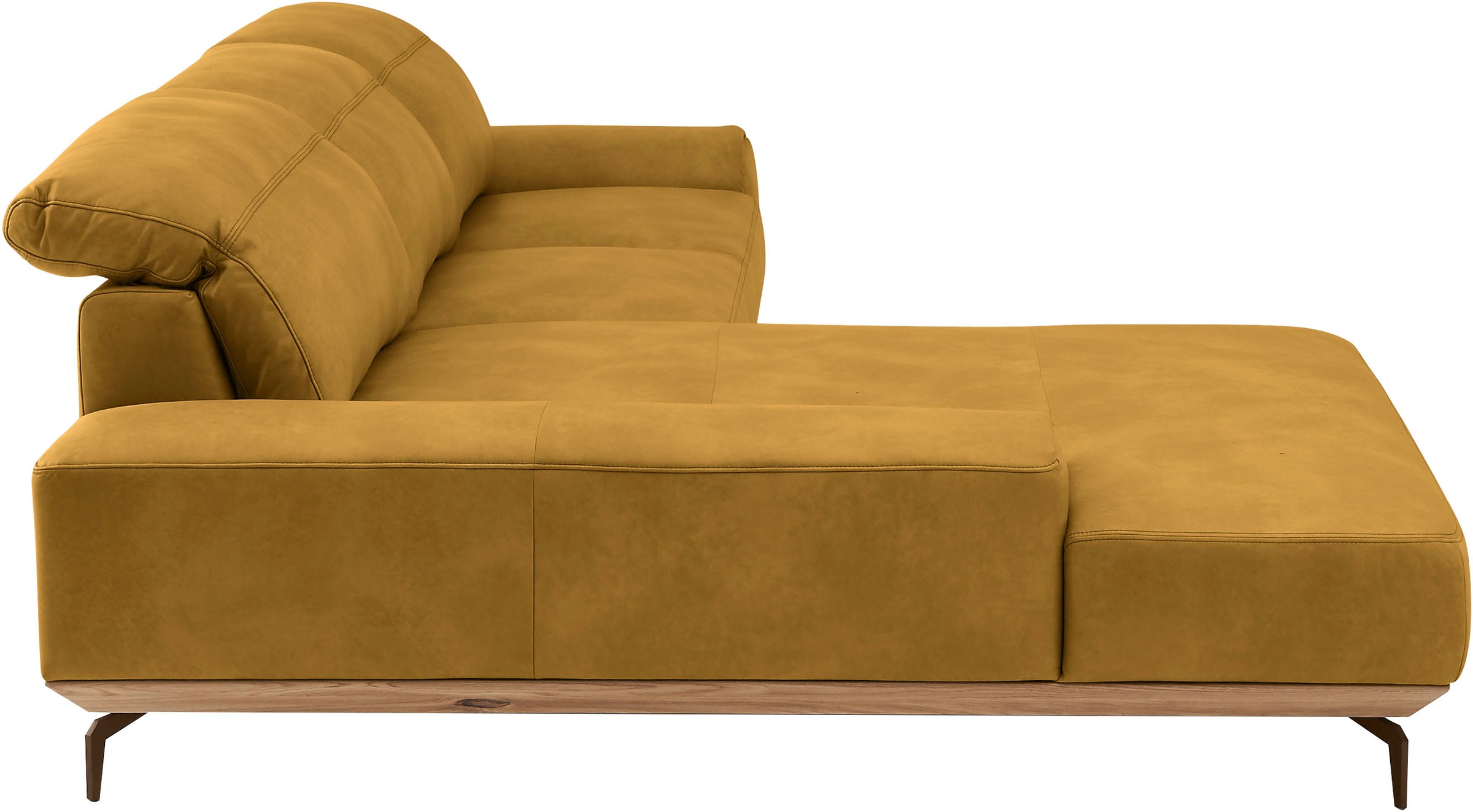 Musterring Wohnlandschaft »MR 2490«, Bronze-Fuß Sitzhöhe 46cm, wahlweise mit Funktionen, Maße 342 x 207 cm