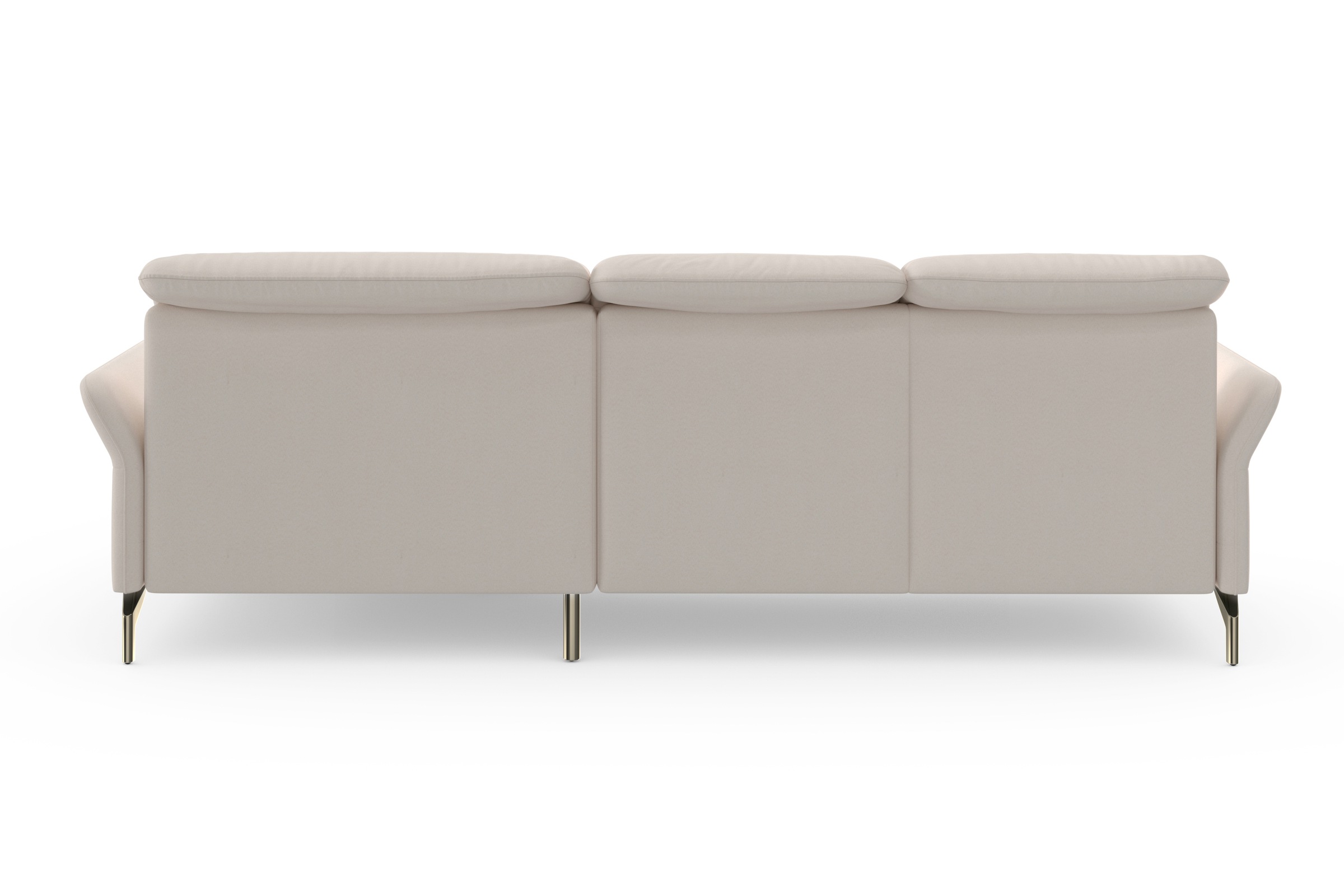sit&more Ecksofa »Fashion L-Form«, wahlweise mit Kopfteilverstellung, Vorziehsitz, motorisch, Nickelfüße