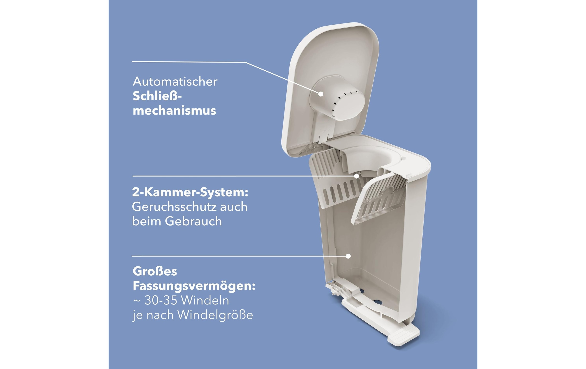 Rotho Babydesign Windeleimer »Yuma Farmtiere 35 l«