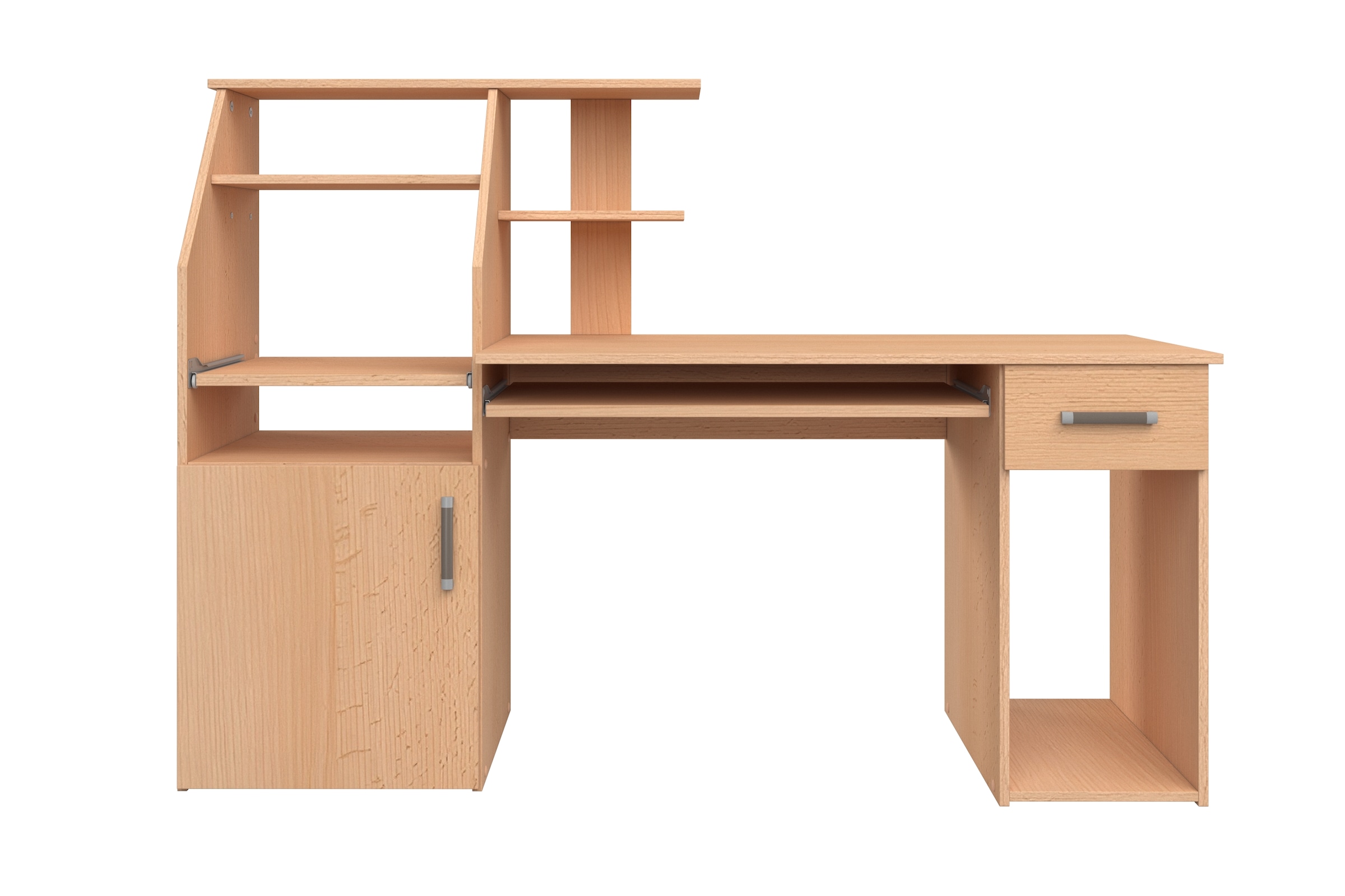 VOGL Möbelfabrik Schreibtisch »Don«, mit Tastatur- & Druckerauszug, Breite 137,5 cm, Made in Germany