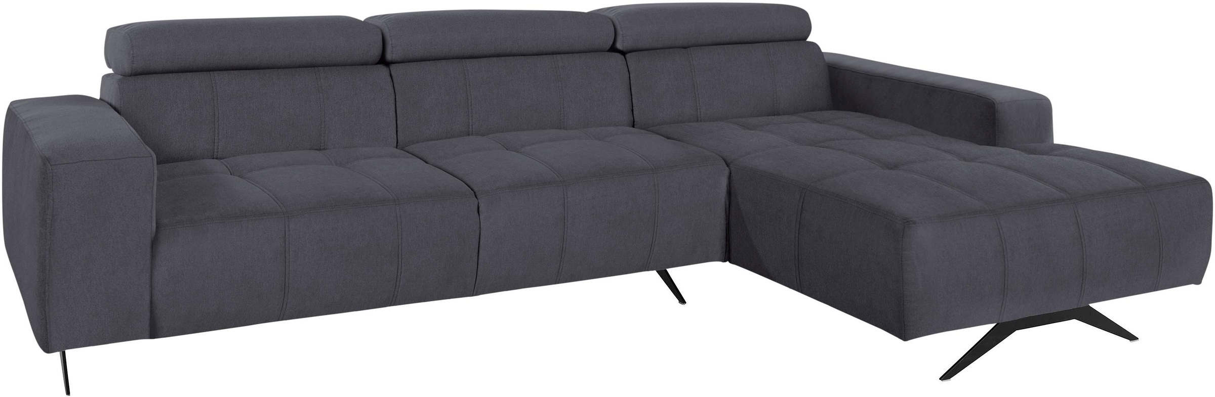 DOMO collection Ecksofa »Trento L-Form, mit Kufenfuß oder Einzelfuß« wahlwe günstig online kaufen