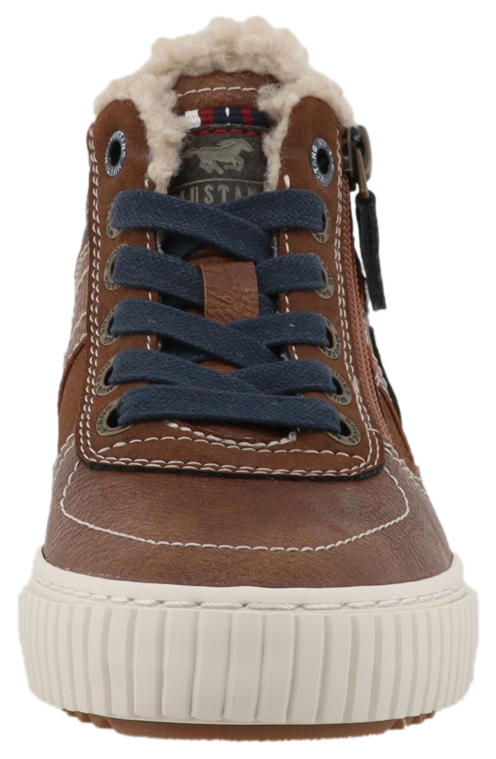 Mustang Shoes Sneaker »Ezio«, High Top Sneaker, Schnürboots mit Reißverschluss