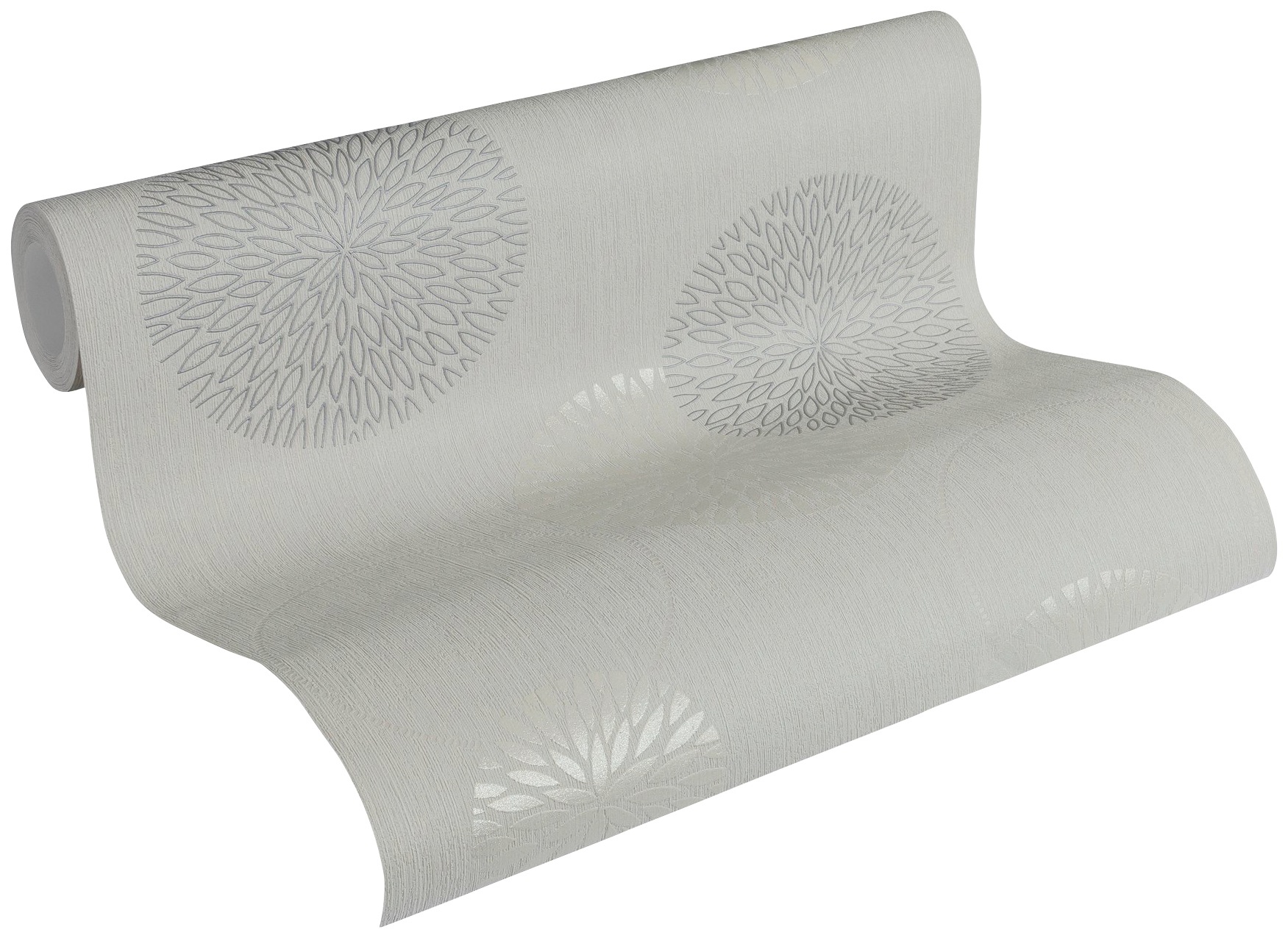 A.S. Création Vliestapete »Spot« Motiv | botanisch | floral leicht strukturiert Tapete Kreise Tapeten Wohnzimmer Schlafzimmer Küche modern Design Büro