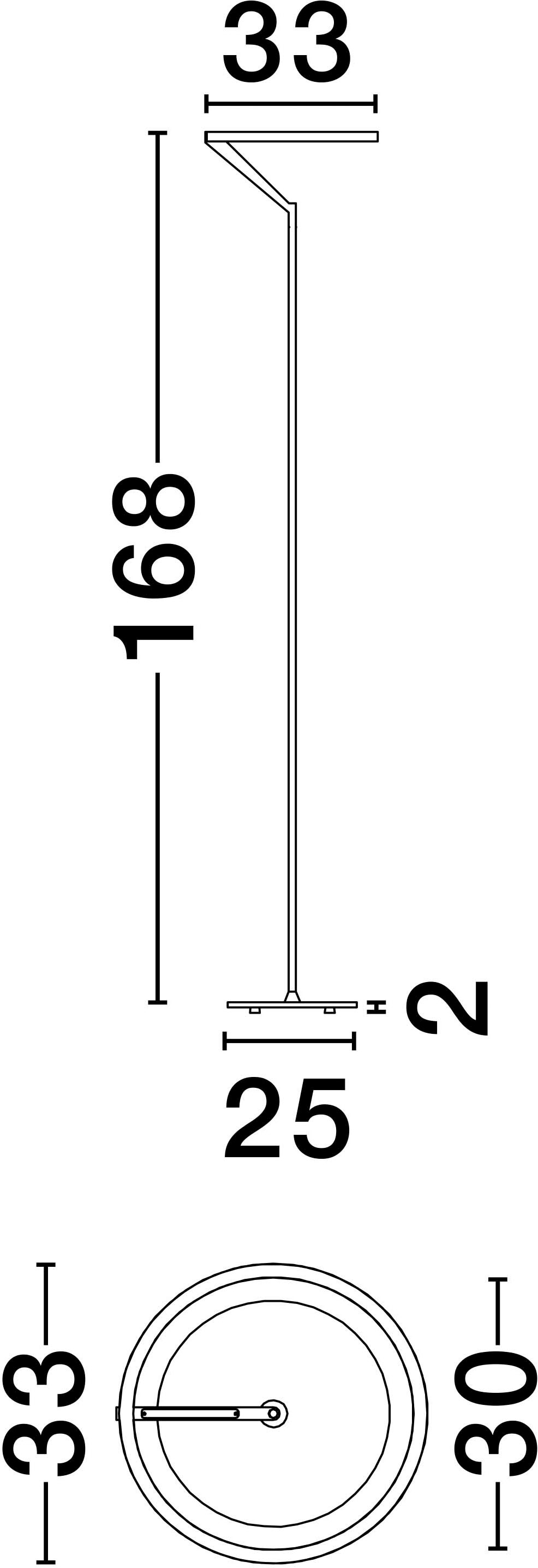 Nova Luce Stehlampe »TILIA« LED-Modul 1 Stk. Warmweiß