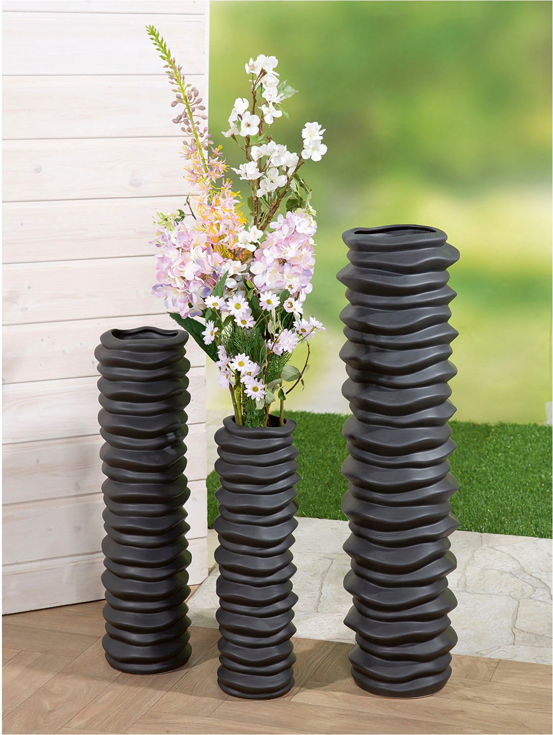 Casablanca by Gilde Bodenvase »Bodenvase "Rillo"«, (1 St.) günstig online kaufen