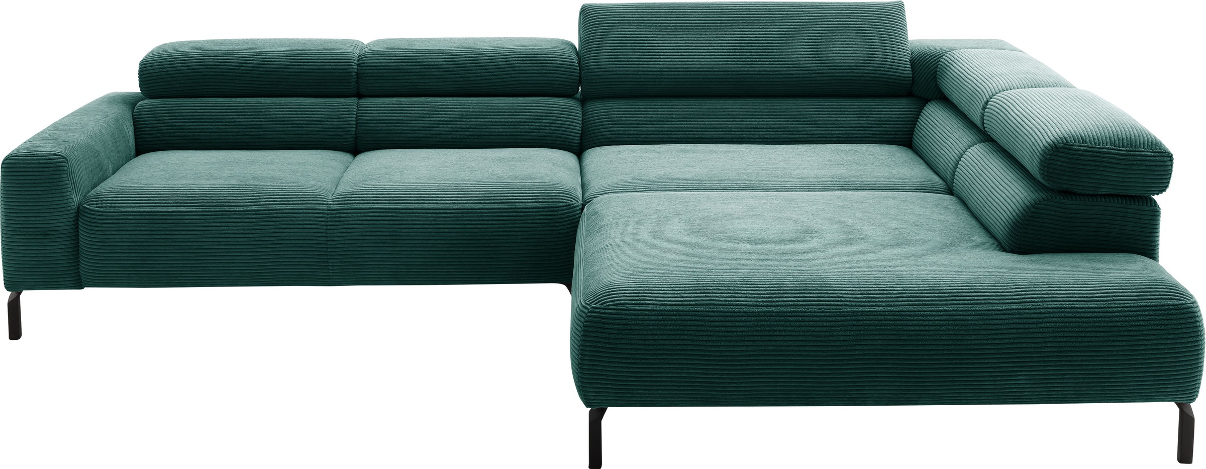 Places of Style Ecksofa »Antonelli, L-Form, inkl. Kopfteilverstellung, Brei günstig online kaufen