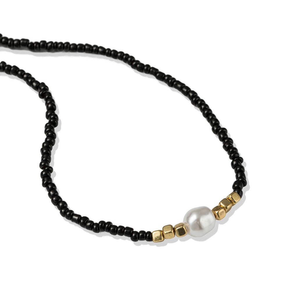 Firetti Collier »Schmuck Geschenk Kupfer Halsschmuck Halskette« Made in Germany - mit Glasstein - mit Perle (synth.)