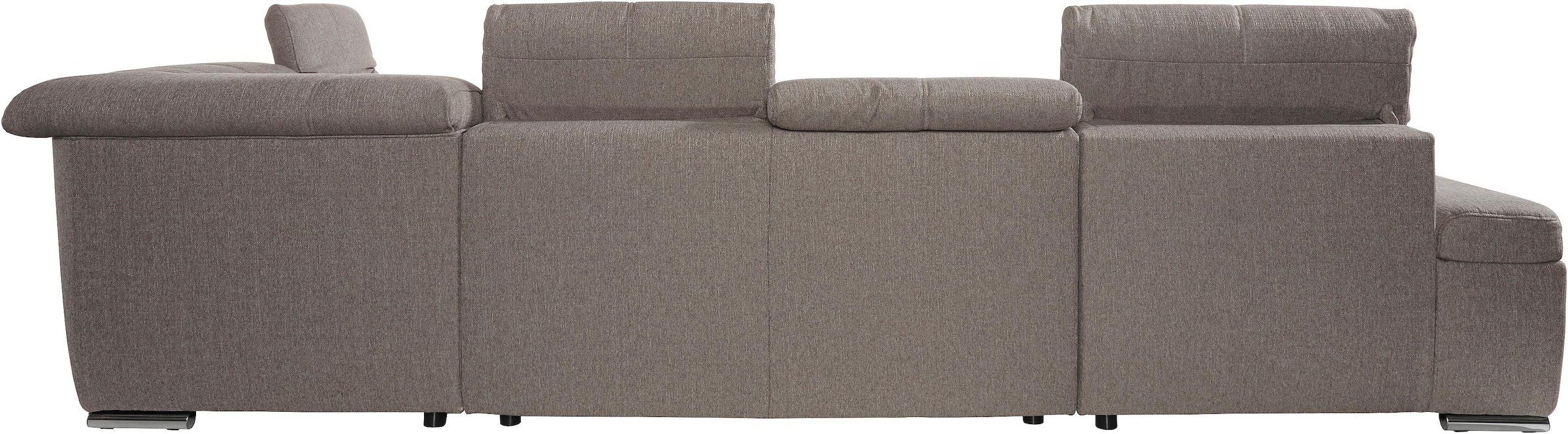 sit&more Wohnlandschaft »Mistral U-Form«, wahlweise mit Bettfunktion, inklusive Kopfteilverstellung