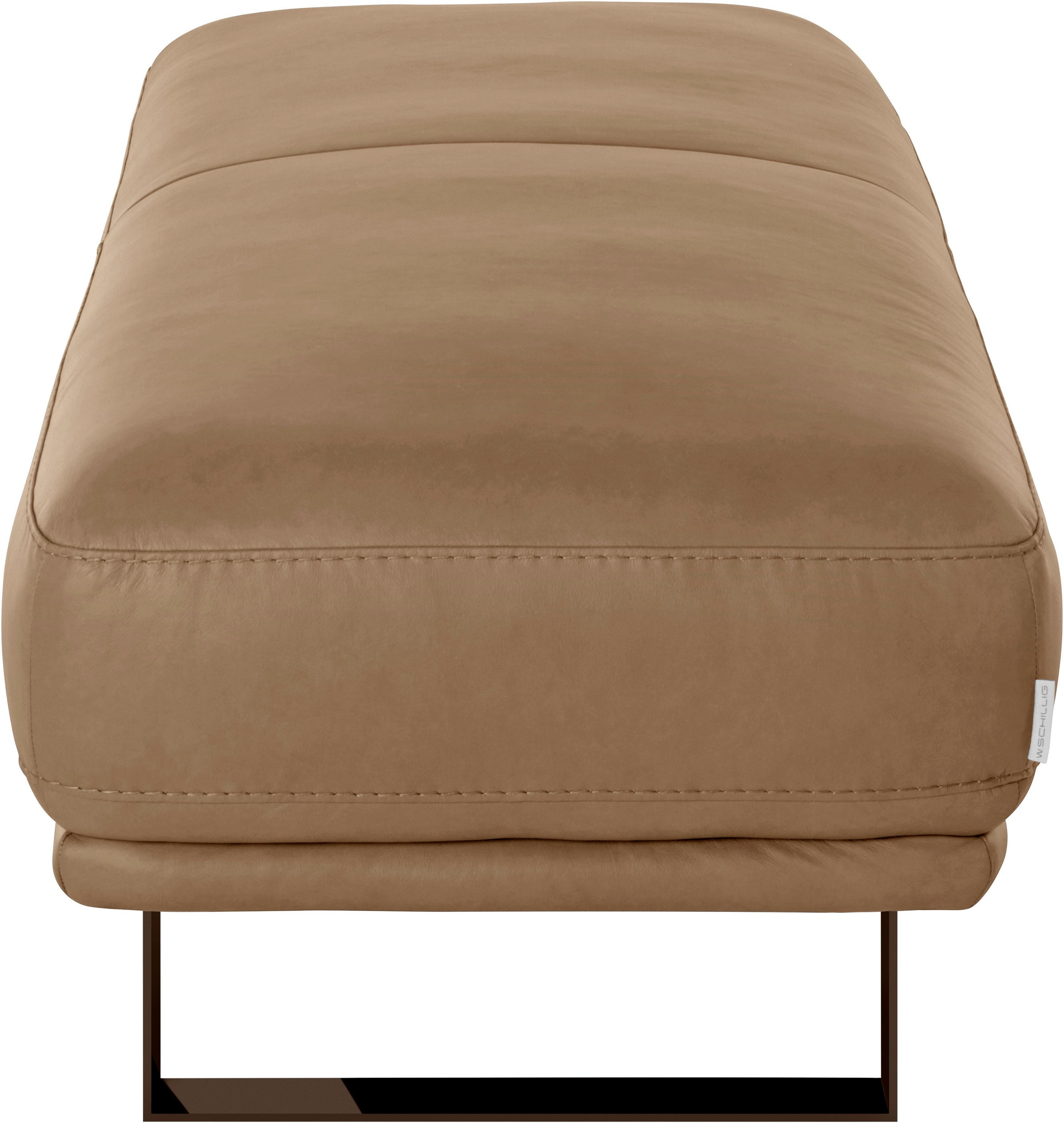 W.SCHILLIG Hocker »montanaa«, mit Metallkufen in Bronze pulverbeschichtet, Breite 141 cm