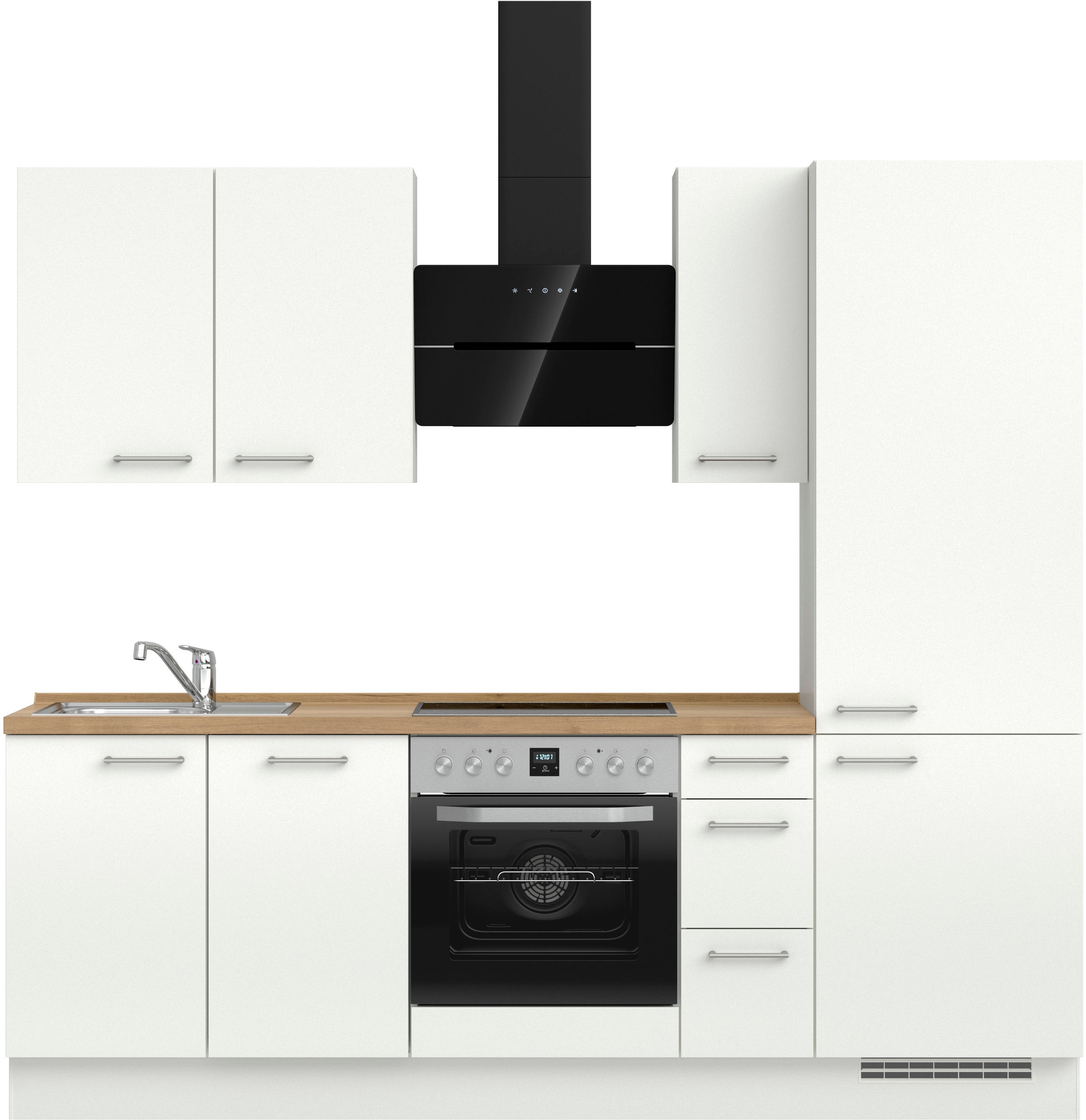 nobilia® Küchenzeile »"Laser II", Ausrichtung wählbar, Breite 240 cm« vormo günstig online kaufen