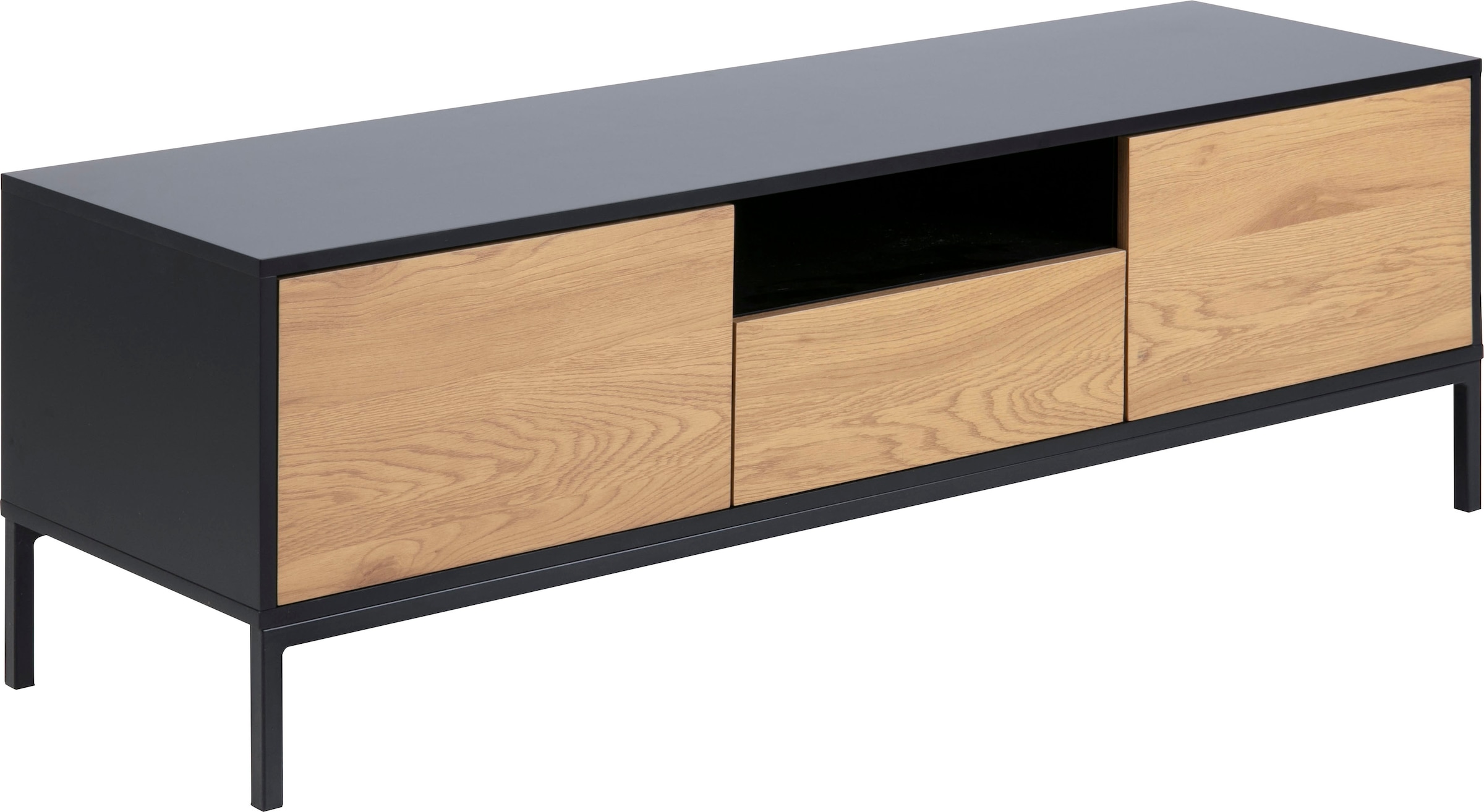 ACTONA GROUP TV-Schrank, 1 Schublade, 1 offenem Fach und 2 geschlossenen Fächern, Breite 140 cm