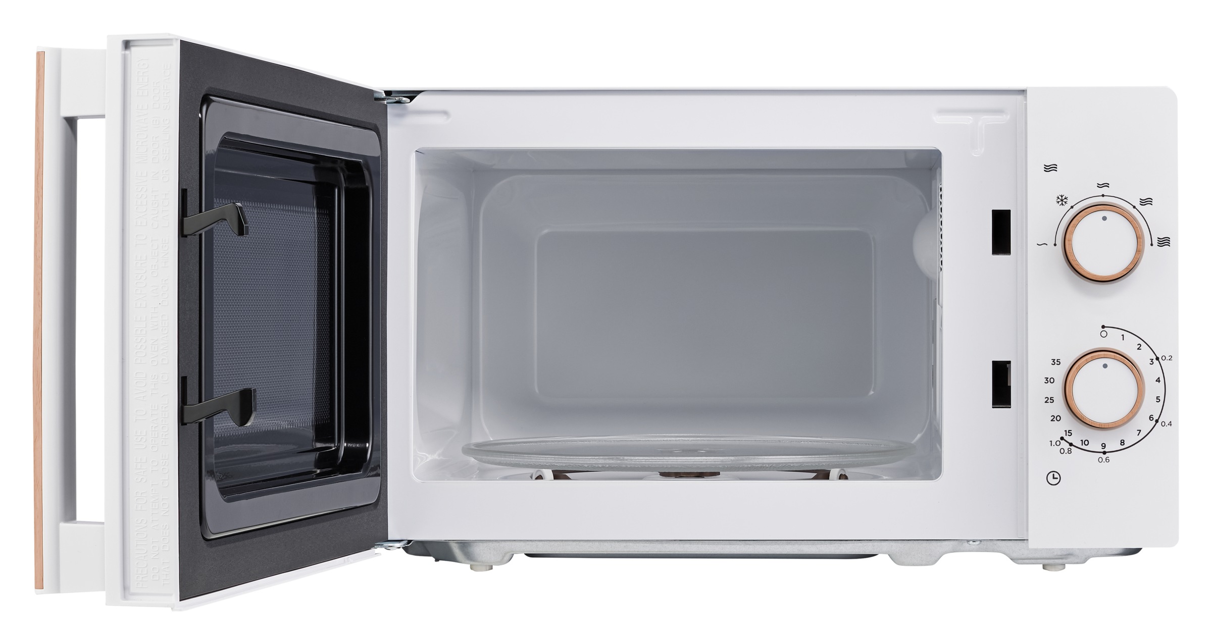 Medion® Mikrowelle »MD 10596, Timerfunktion, 20 L Kapazität, Auftaufunktion«, Mikrowelle, 700 W, Auftaufunktion, Holzoptik