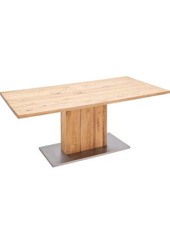 MCA furniture Esstisch »Greta«, Esstisch Massivholz mit Baumkante, gerader Kante oder... kaufen