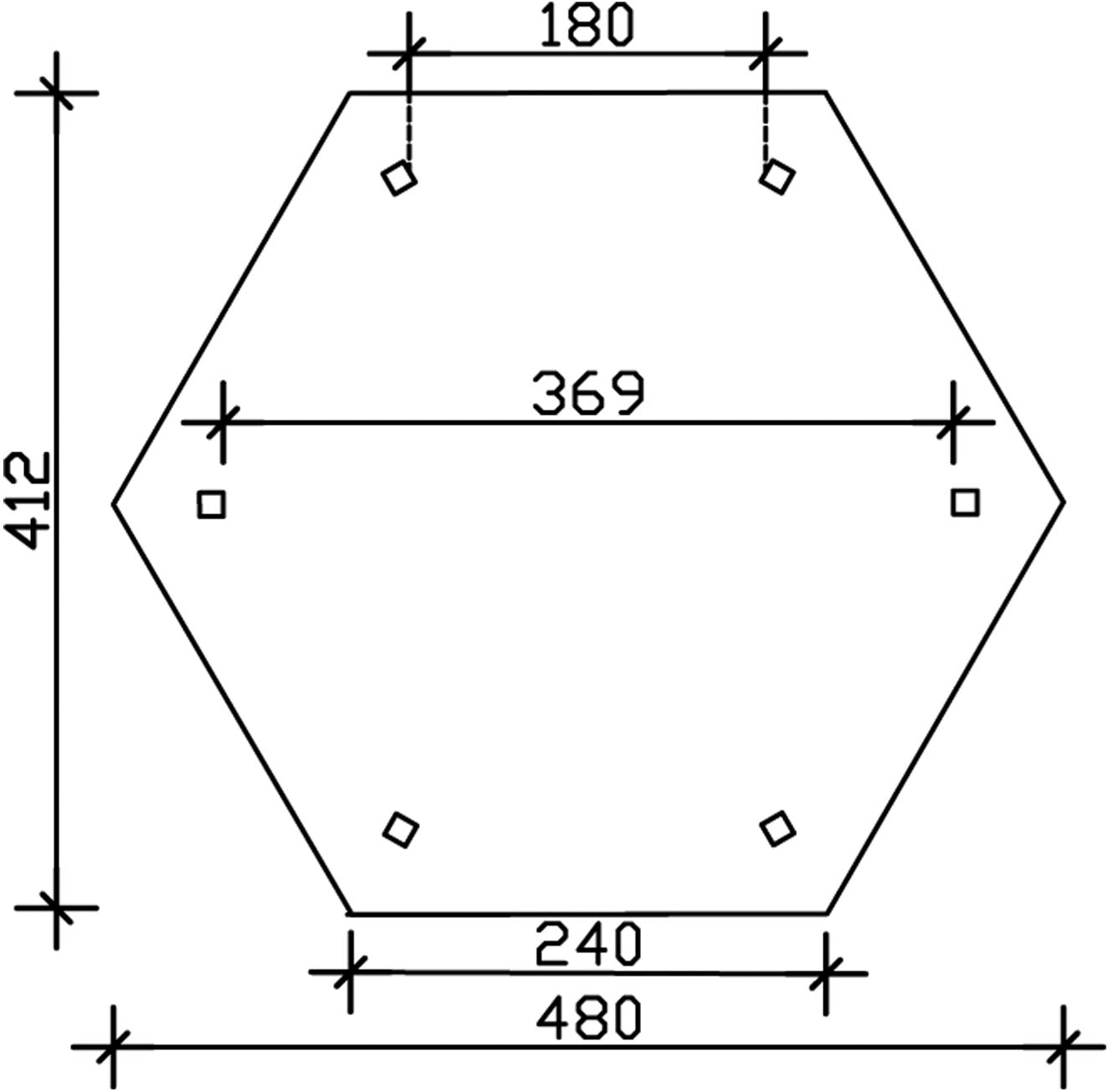 Skanholz Holzpavillon »Nancy 3«, Leimholz, 393 x 340 cm