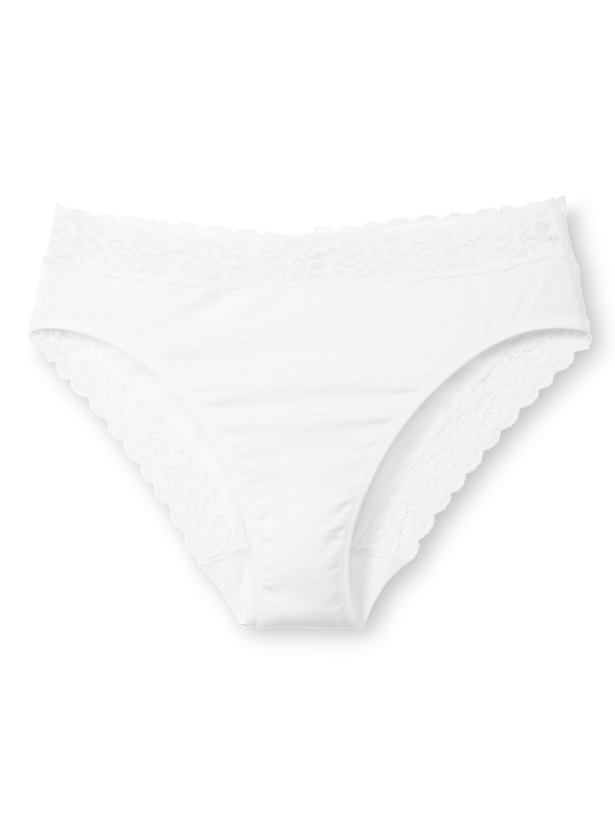CALIDA Slip »Natural Comfort Lace« verspielte Spitze, Regular-Cut, elastischer Single Jersey, weich